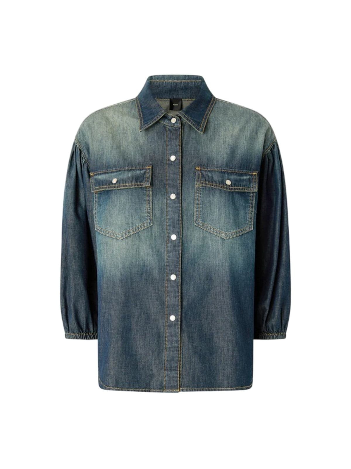 women's shirts Pinko - danae shirt light denim - denim