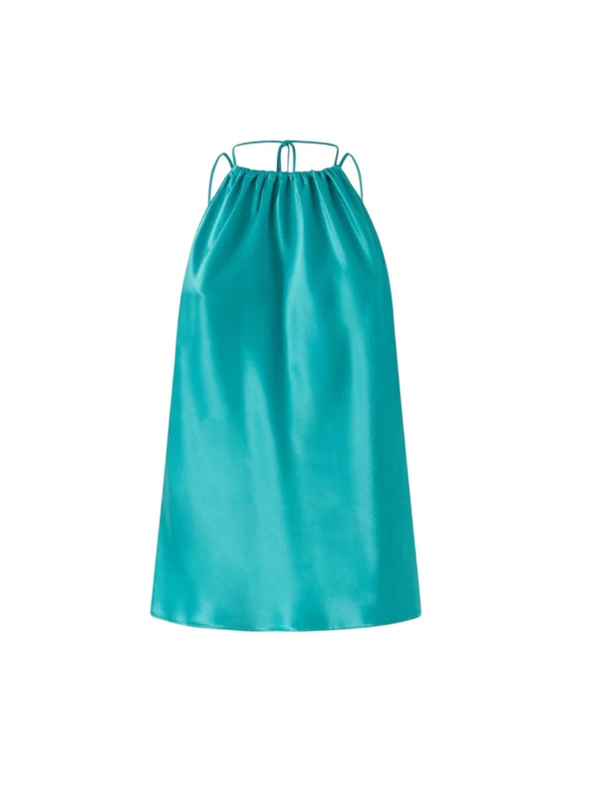 canoes and top woman Pinko - top satin carrot - green