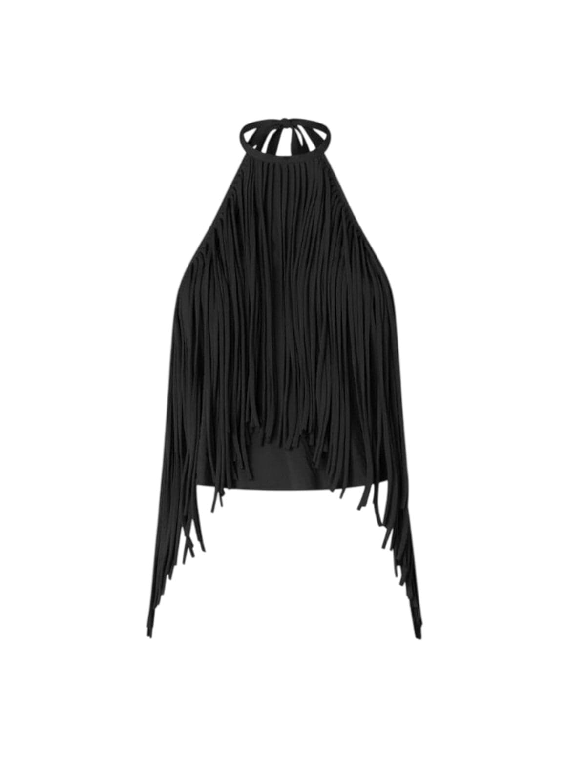 canoes and top woman Pinko - cerea top viscose canvas - black
