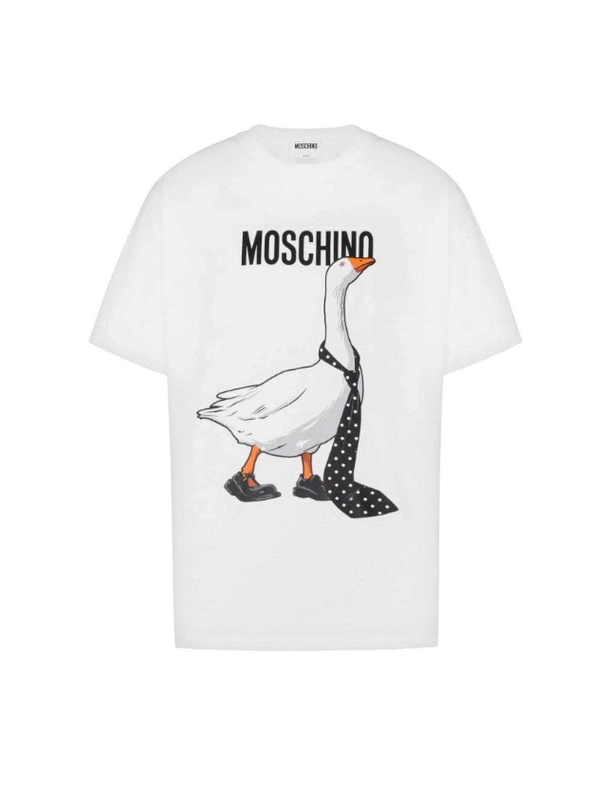 t-shirt man Moschino Jeans - t-shirt organic cotton jersey - white