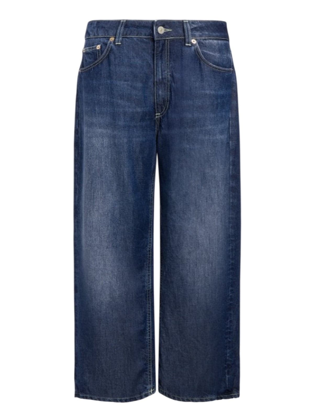 jeans woman Dondup - jeans 5 pockets wideleg tami - blue