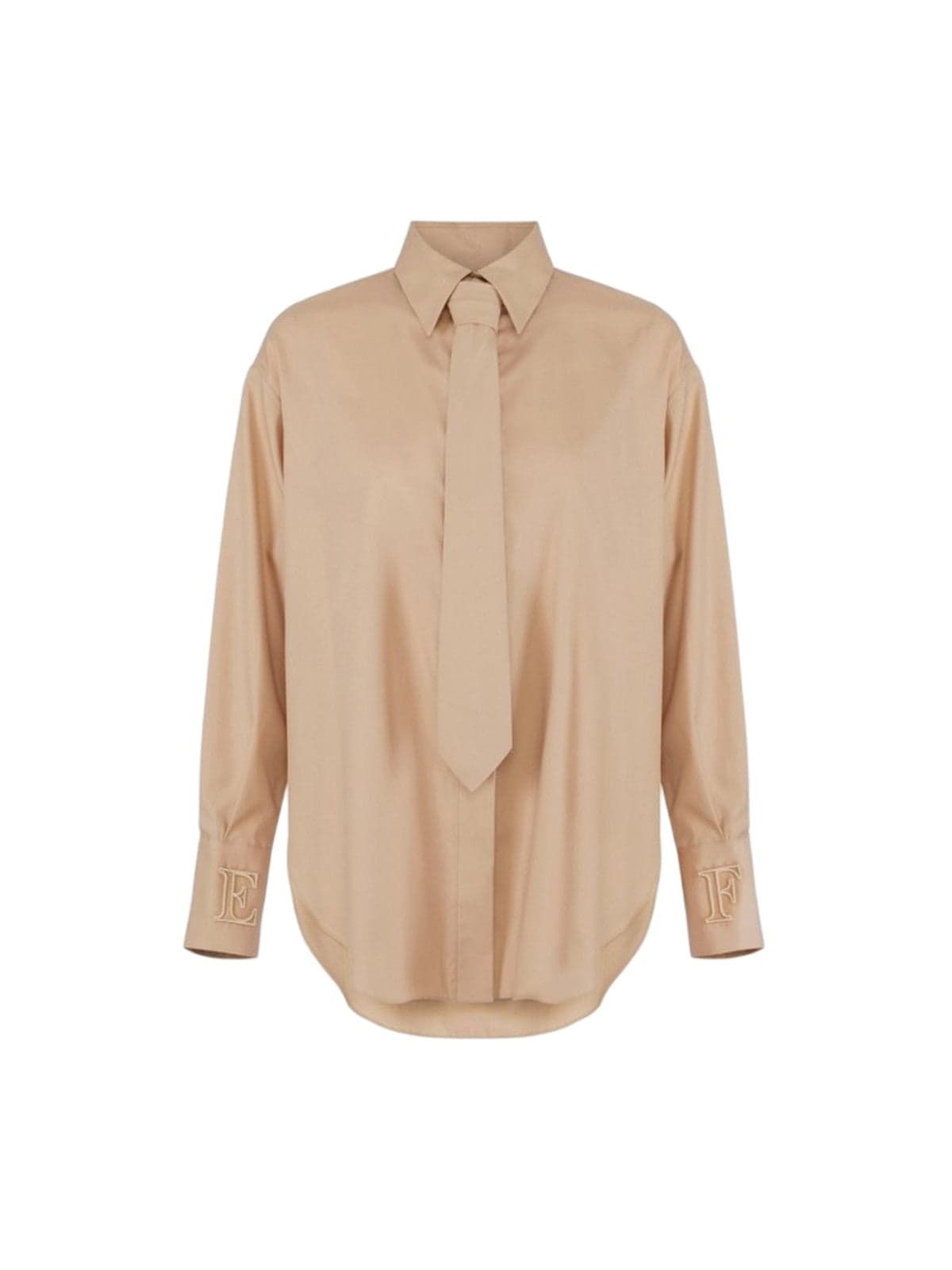 blouses and shirts woman Elisabetta Franchi - shirt - camel