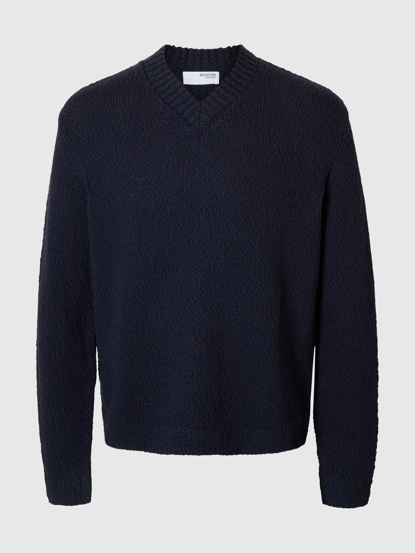 V-neck sweater Man Selected slhangus ls knit relaxed