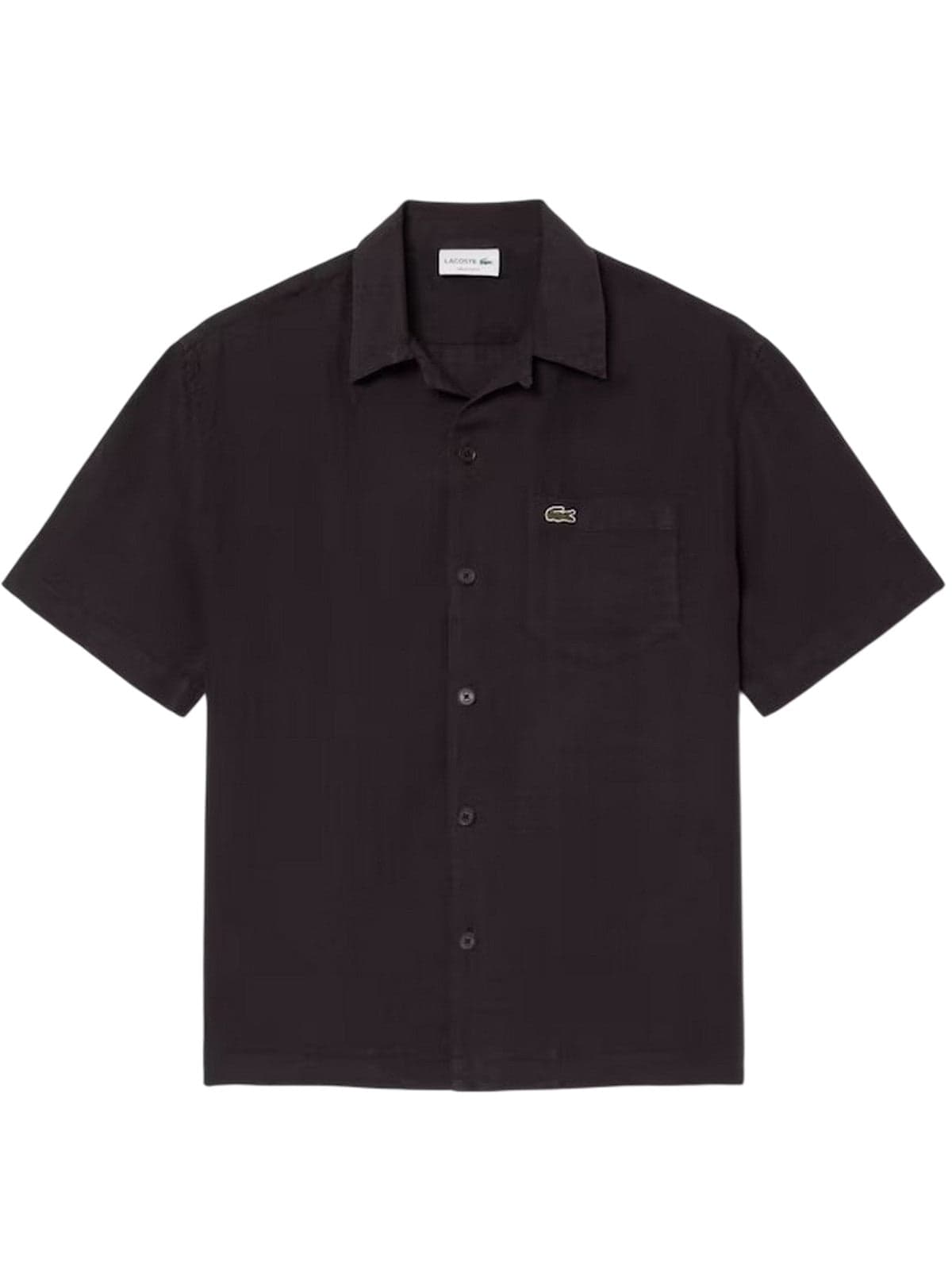 casual shirts man Lacoste - short sleeve shirt - brown