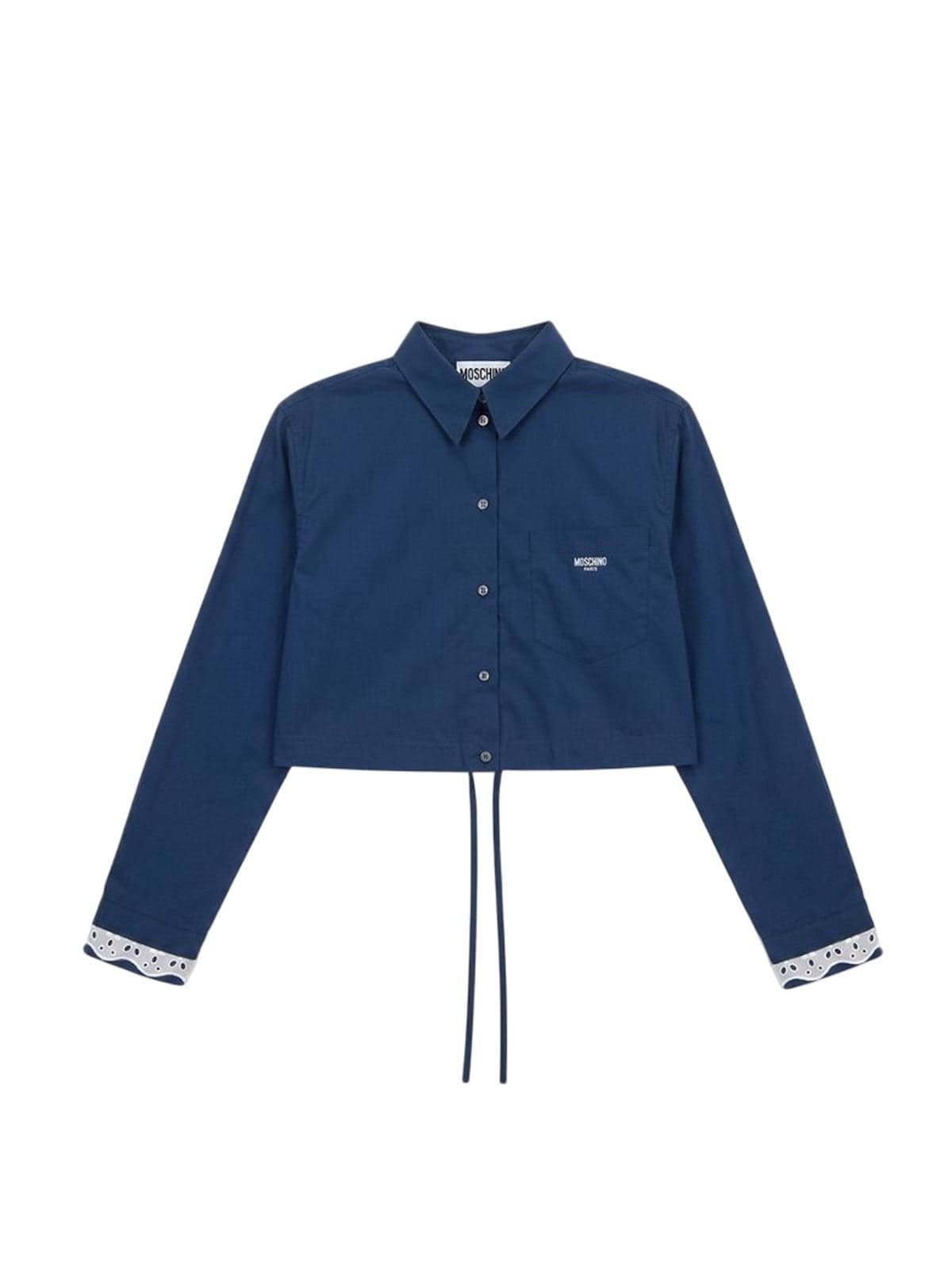 women's shirts Moschino Jeans - shirt popeline - blue