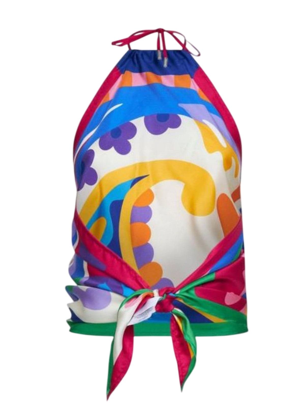 canoes and top woman Etro - women's tie up bandana top - multicolor