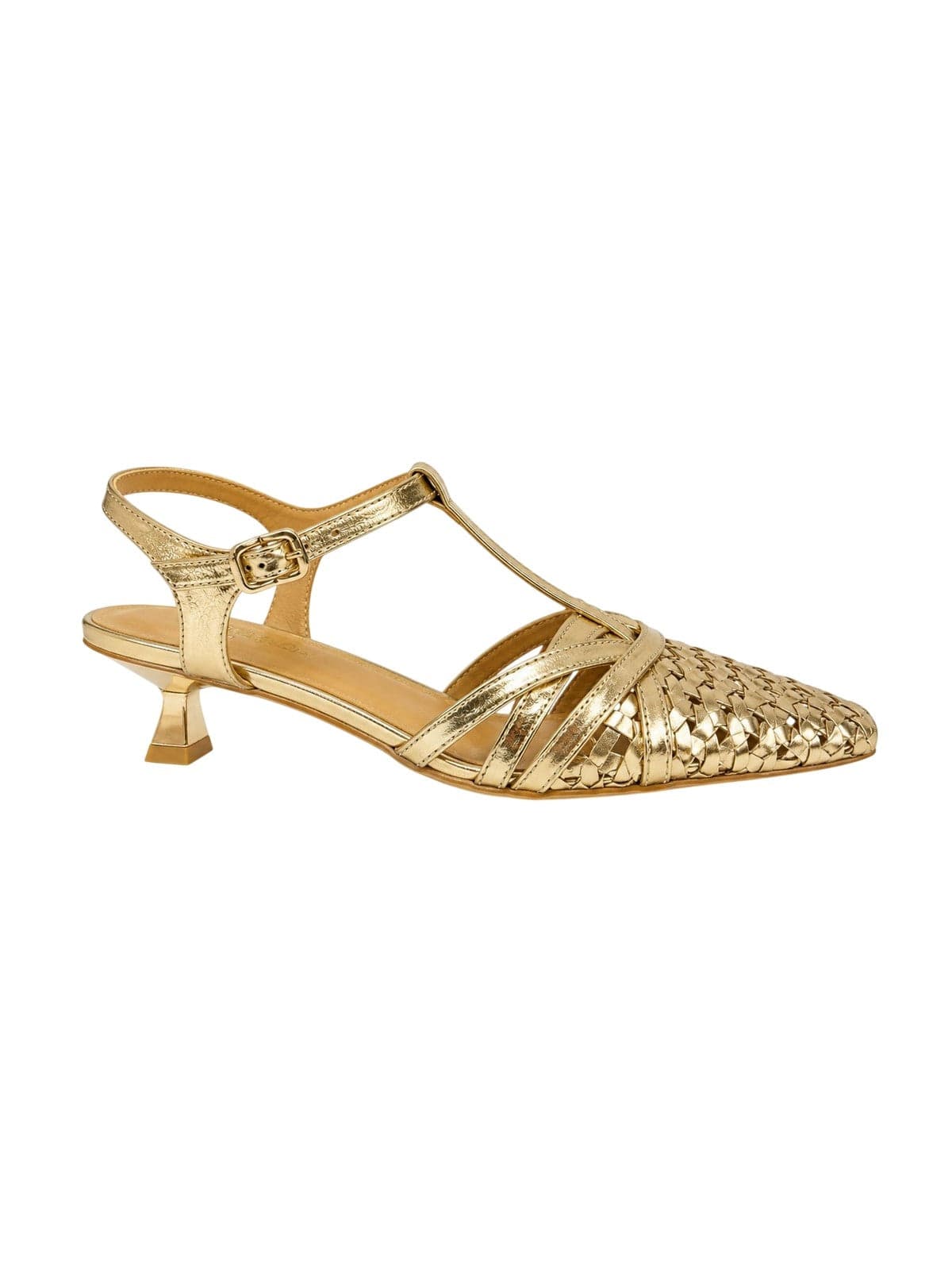 Women's heel shoes Lorenzo Mari - platinum/laminated platinum - gold