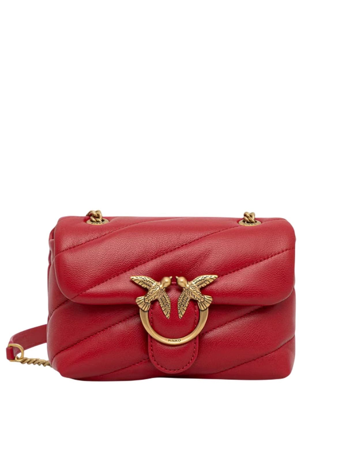 Women Handbags Pinko - love lady puff mini cl sheep - red