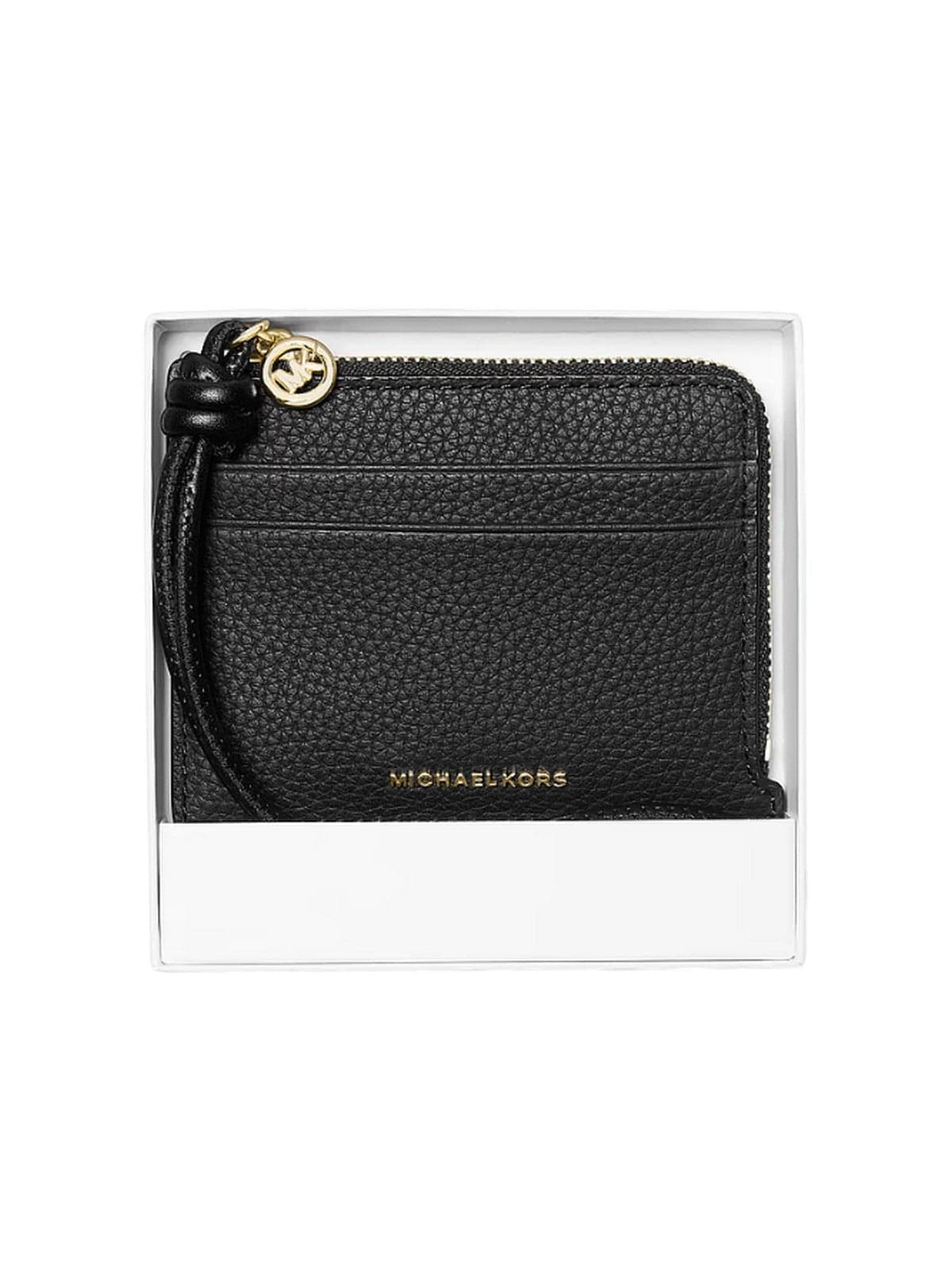 Women's wallet Michael Kors - sm card case wristlet - black