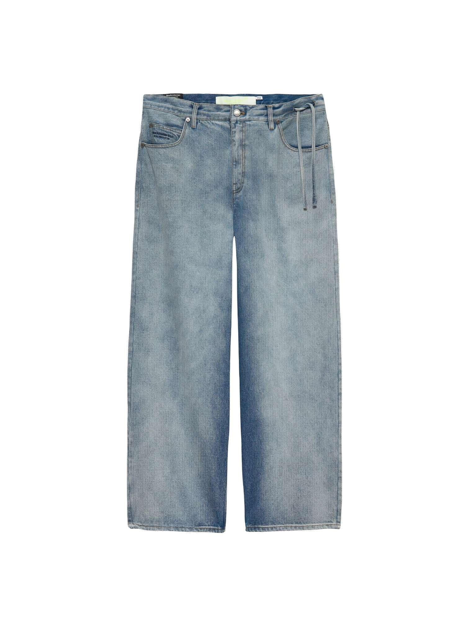 New Amsterdam Surf Association 40A denim pants jeans leg wide and straight - light blue