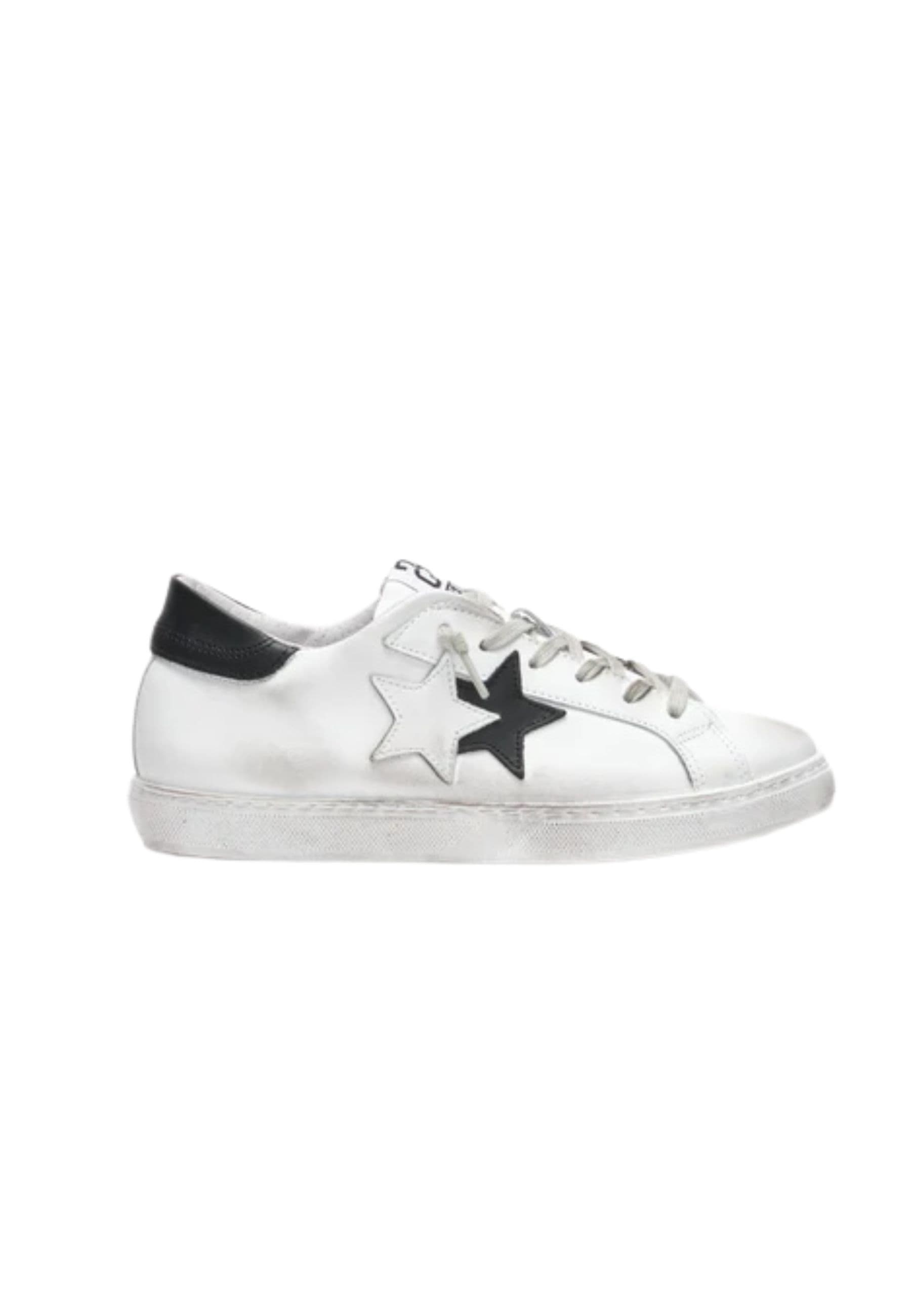 Women's sneakers 2-star Prime Star Silver and Black