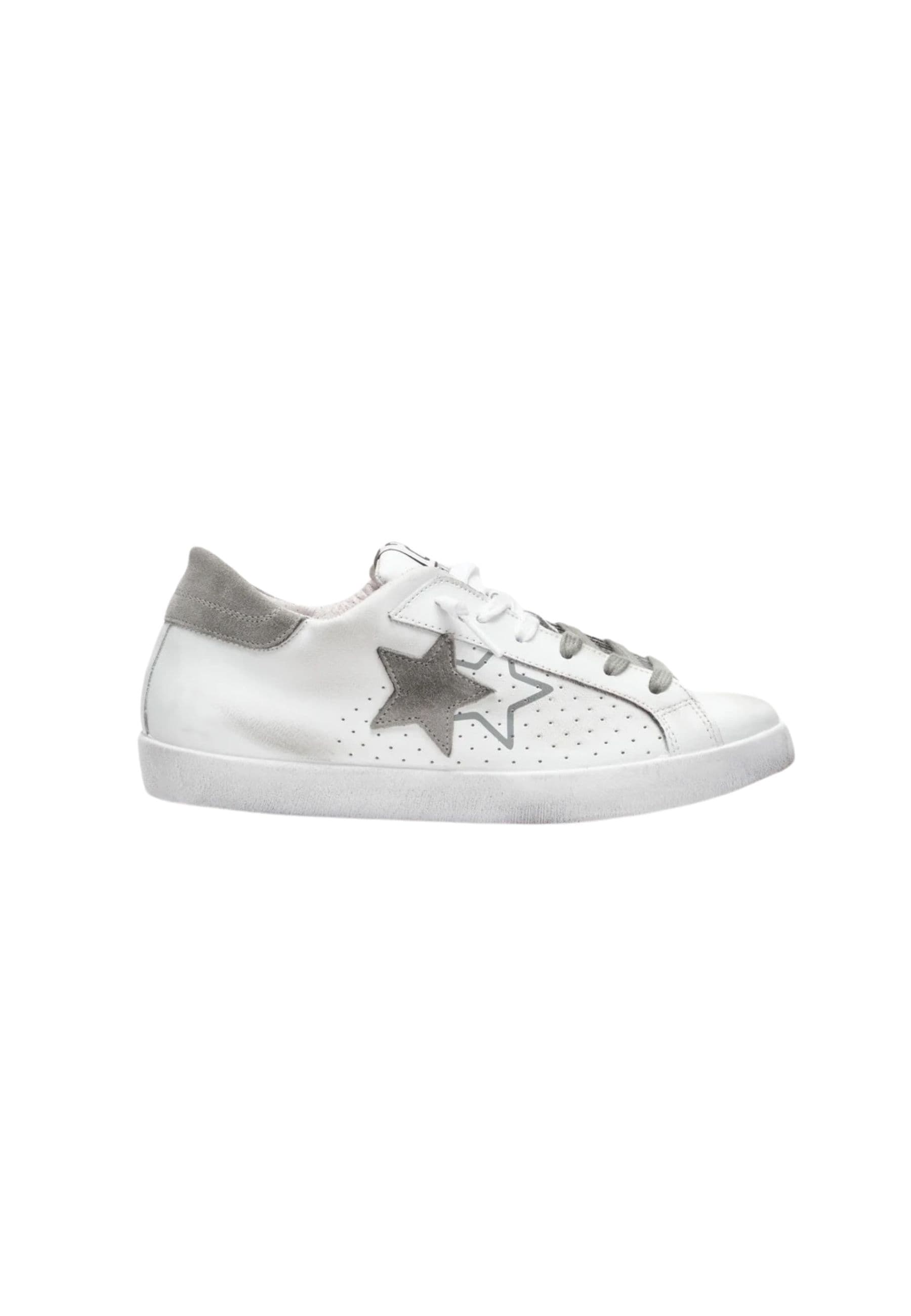 Men's sneakers 2-star Prime Star White Grey Star