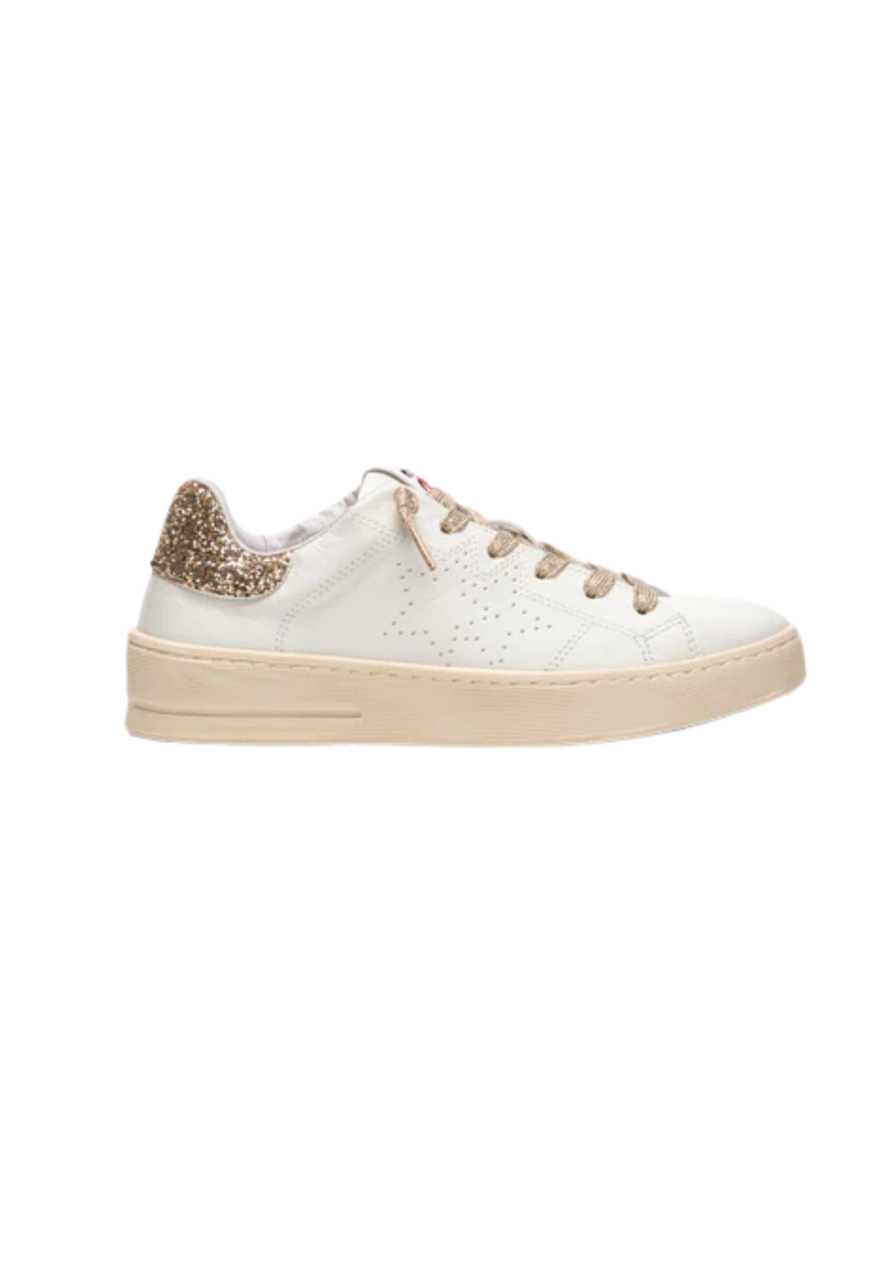 Women's sneakers 2-star New Star Glitter and Gold