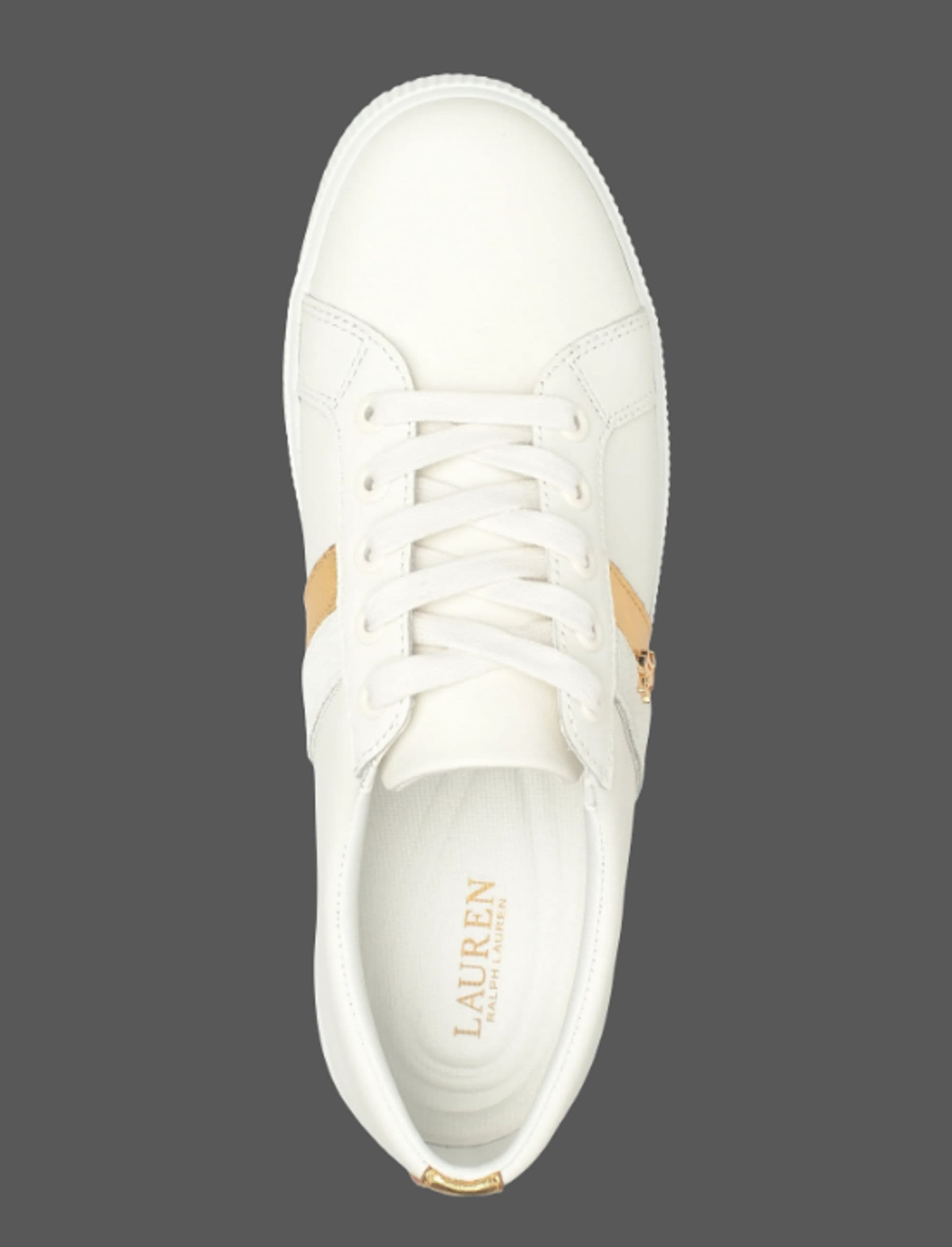 Women's sneaker Ralph Lauren 802P02521002-GOLD Gold