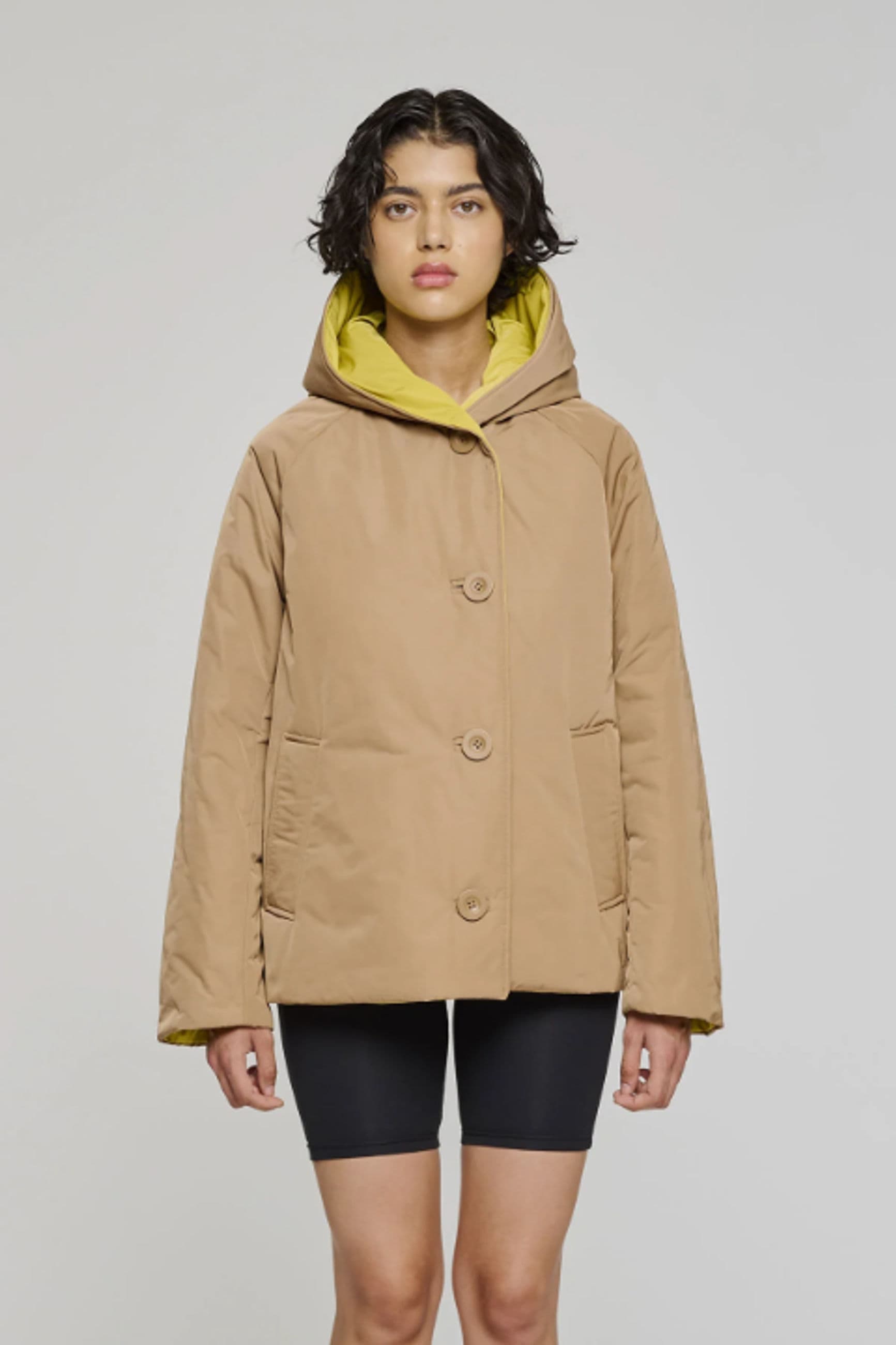 9006 1476 Woman Oof Reversible Corto Gold Green