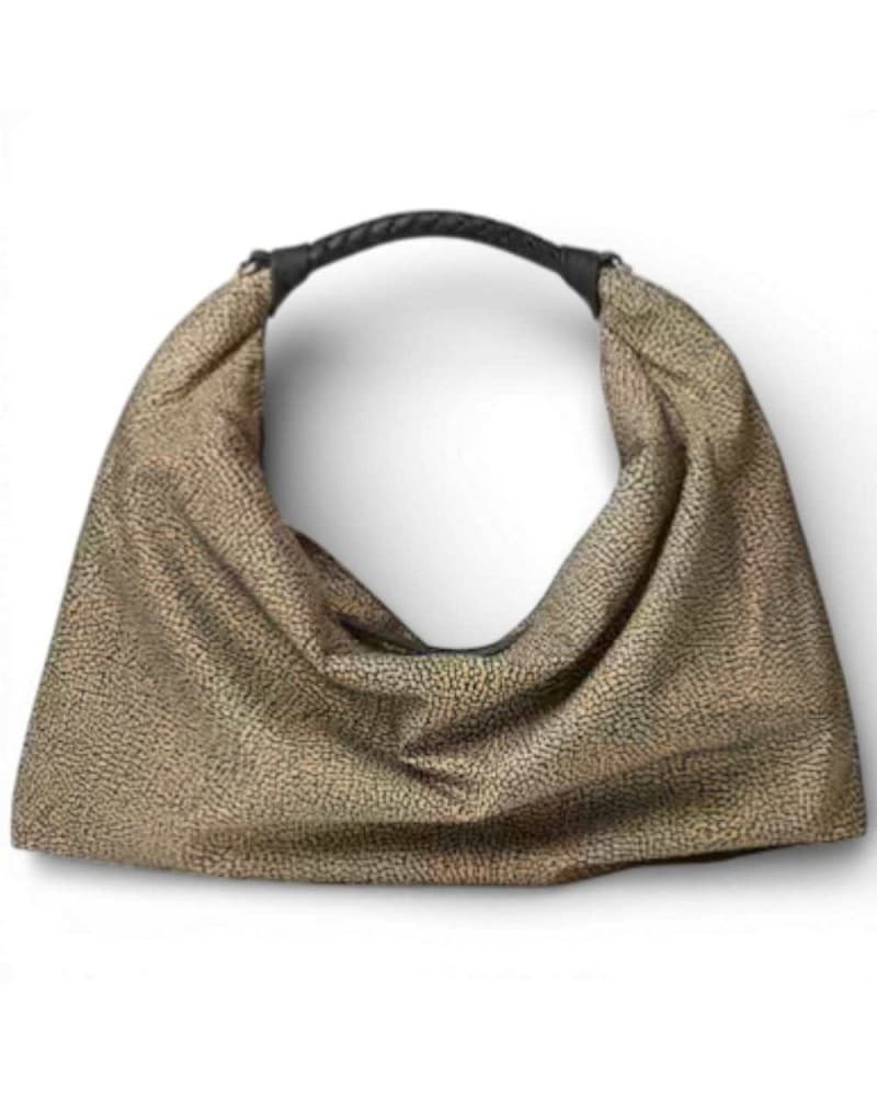 Hobo M bag. Borbonese Op Natural/Nero - 91010206-0195-X11