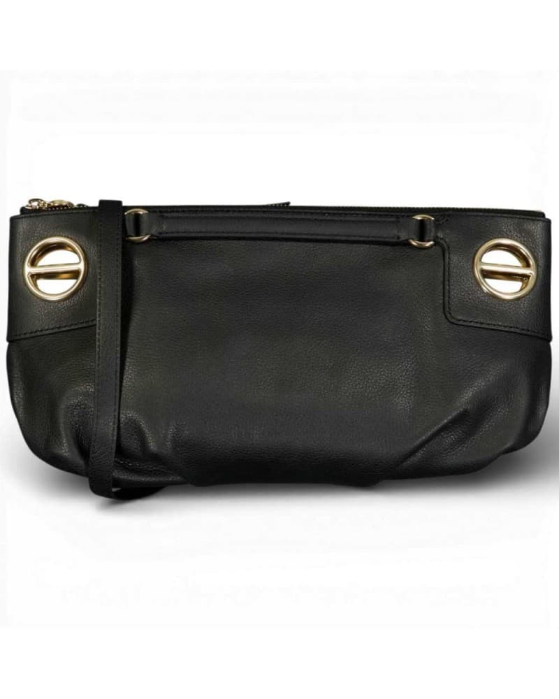 London Cross Over S bag. Borbonese Nabuk Black - 91010264-0197