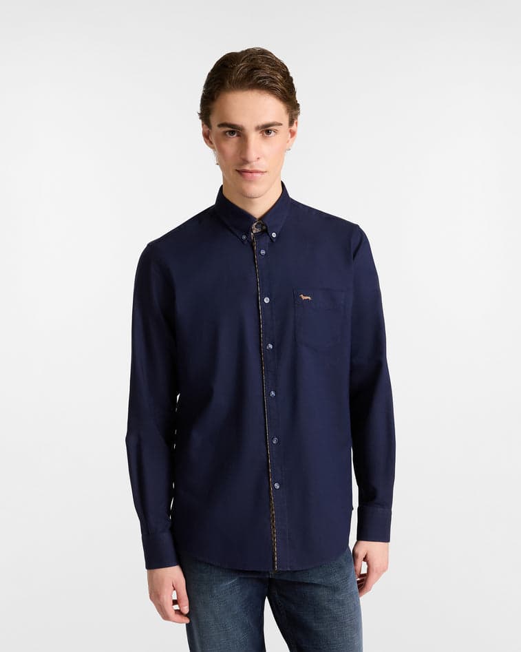 dark blue man shirt
