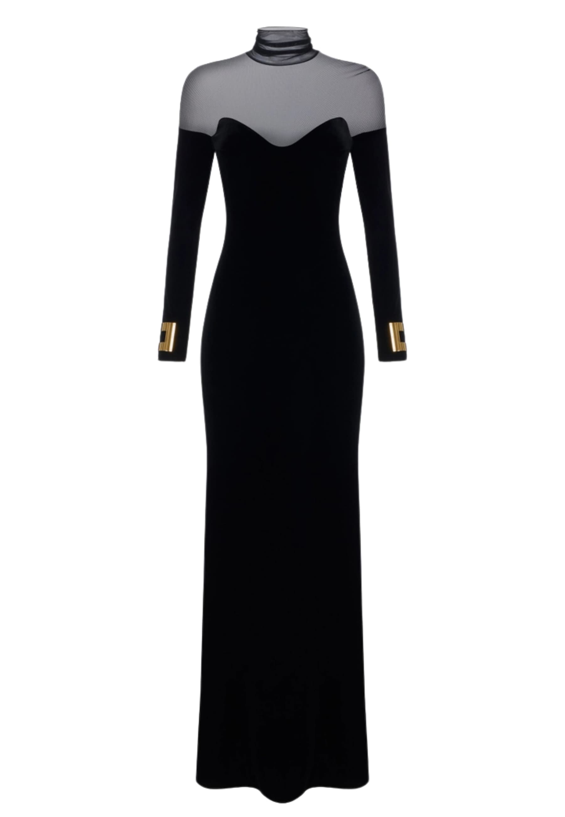 red carpet dress Elisabetta Franchi velvet and tulle