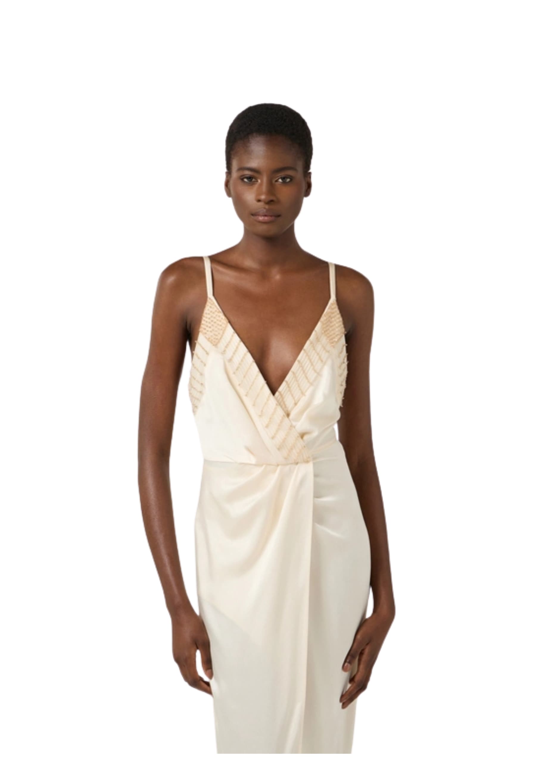 Women's Dress Elisabetta Franchi with embroidered crystals