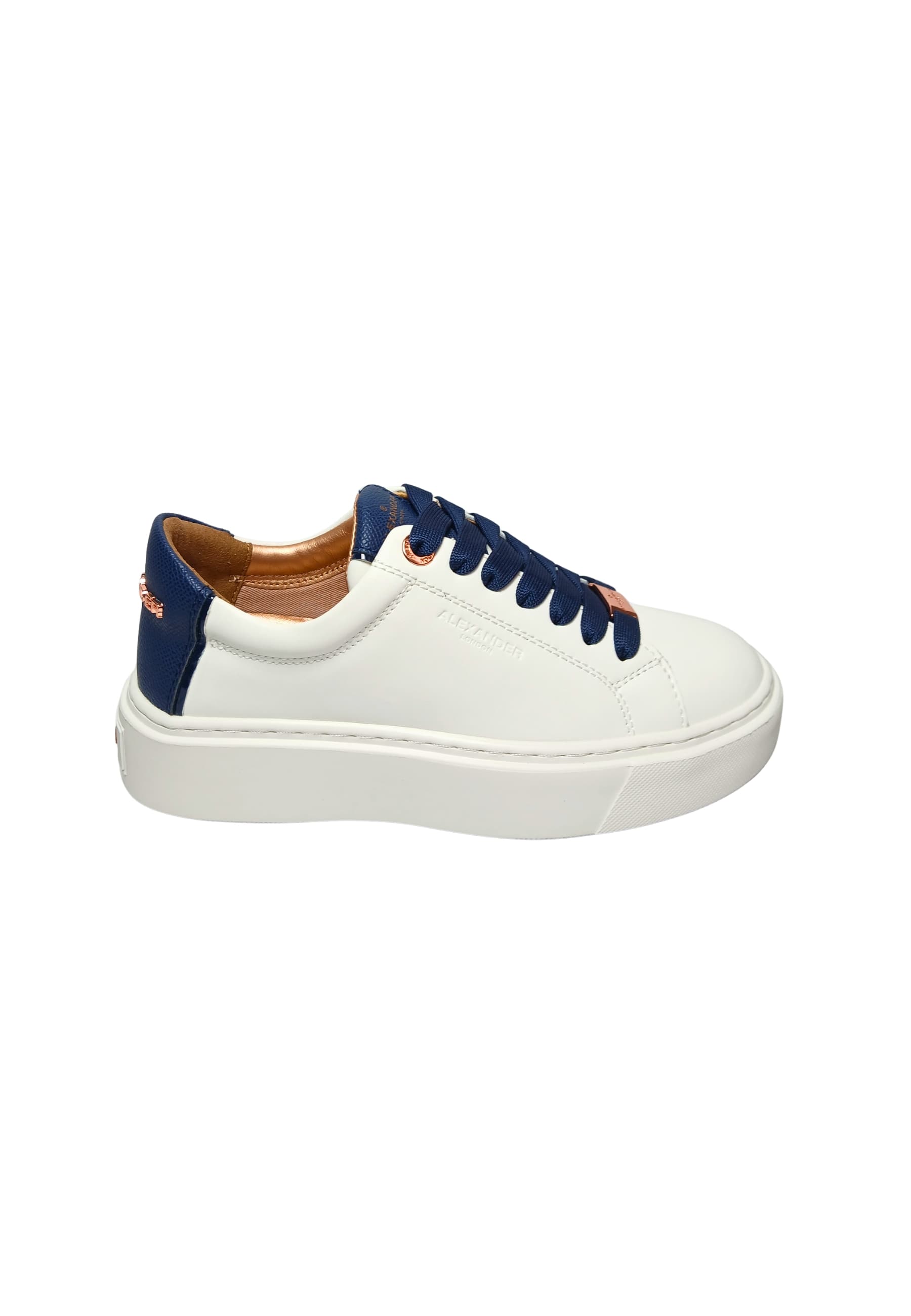 albclhw-8009-wlb Alexander Smith Women's White Leather