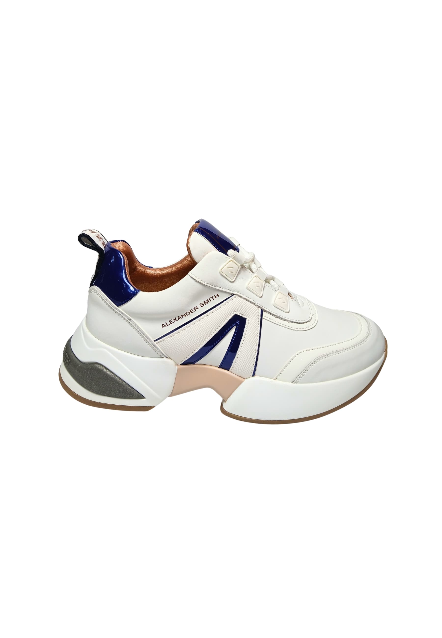 asbbmbw-1143-wbl Alexander Smith Women's White Leather