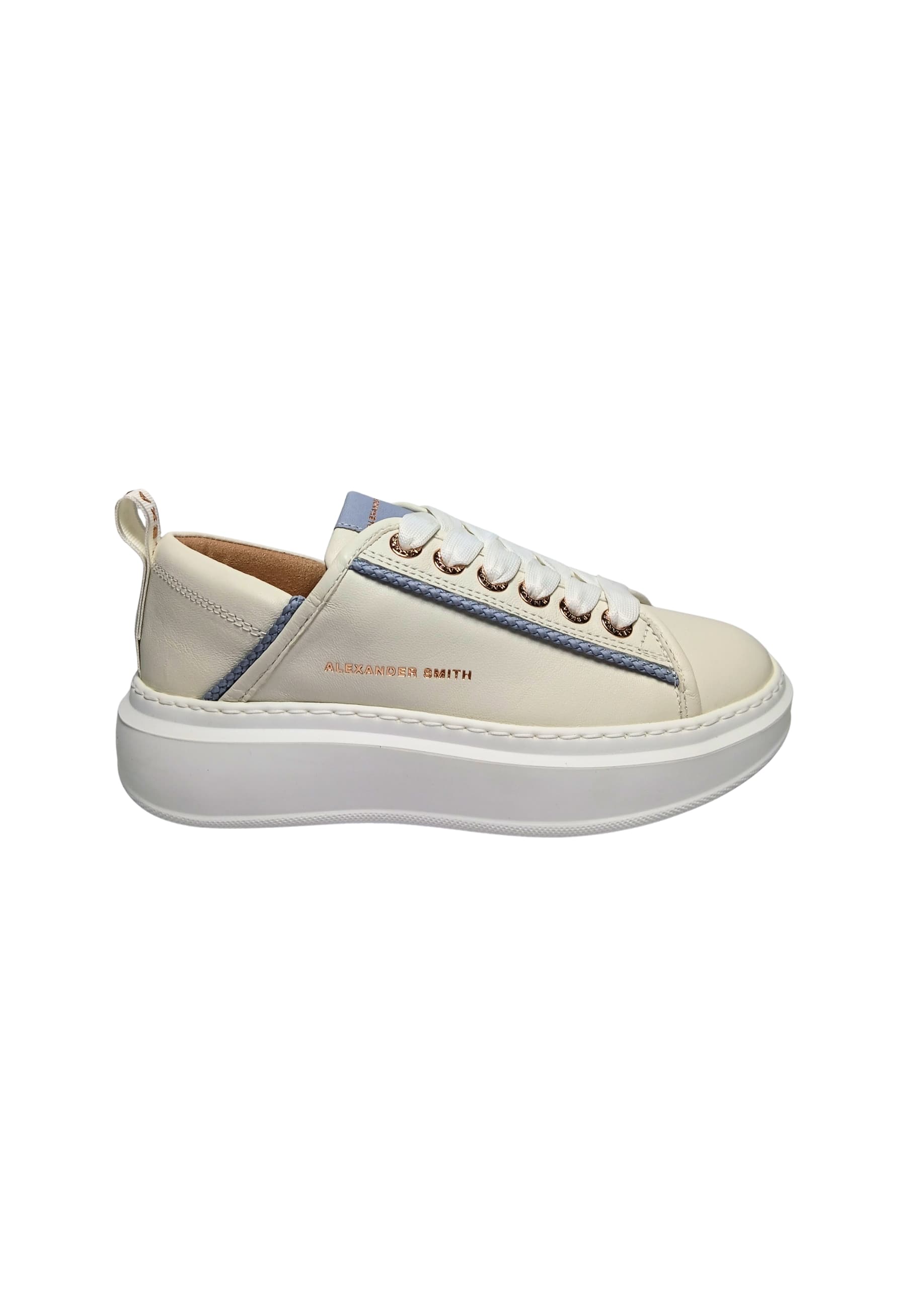 asbbwyw-0076-wlf Alexander Smith Women's White Leather