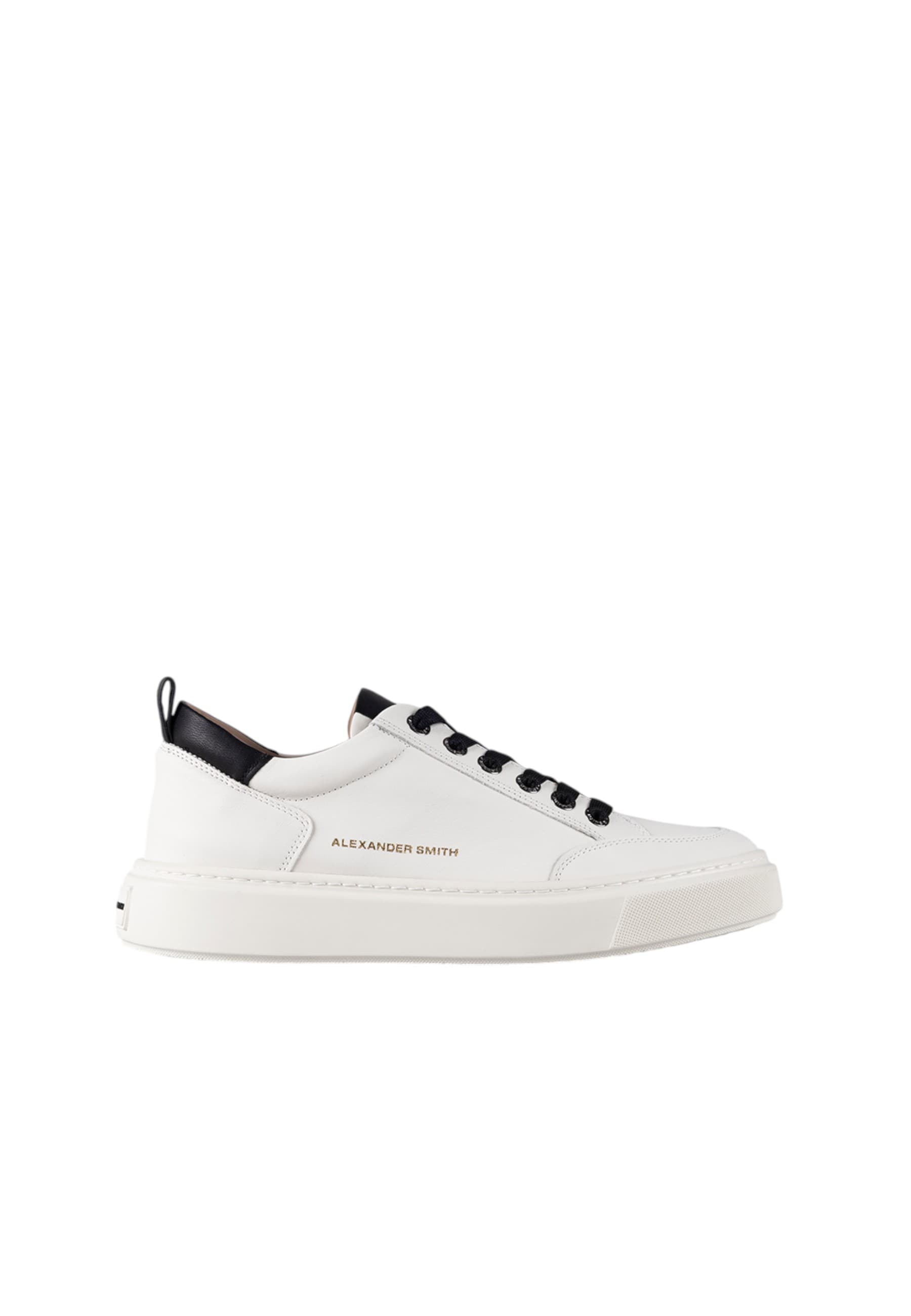 asbcbdm-3297-wbk Alexander Smith Men's White Leather