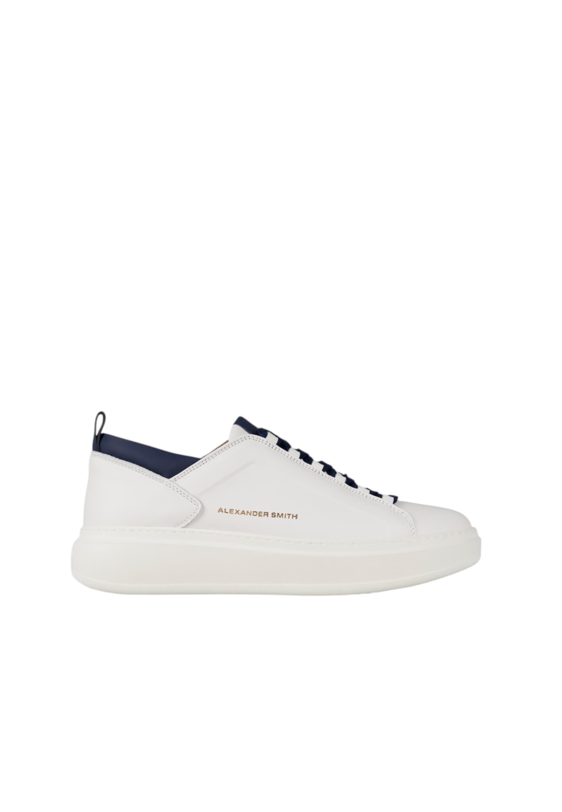 asbcwym-2267-wbl Alexander Smith Men's White Leather