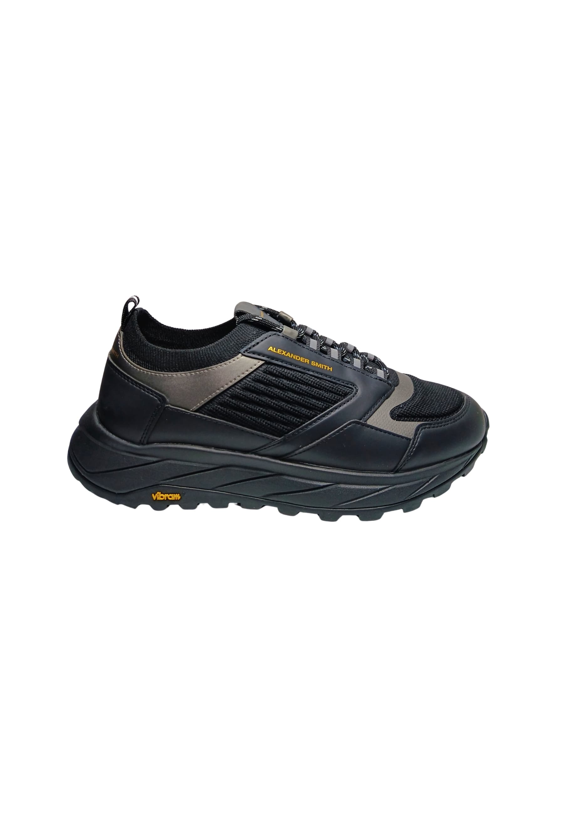 BKM_3399_TBK Alexander Smith Men Leather Black