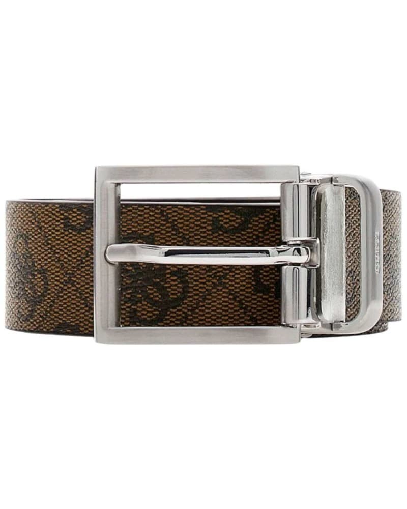 Guess Milano Reversible & Adjustable belt H35 Men Coffee Adjustable and Reversible Leather