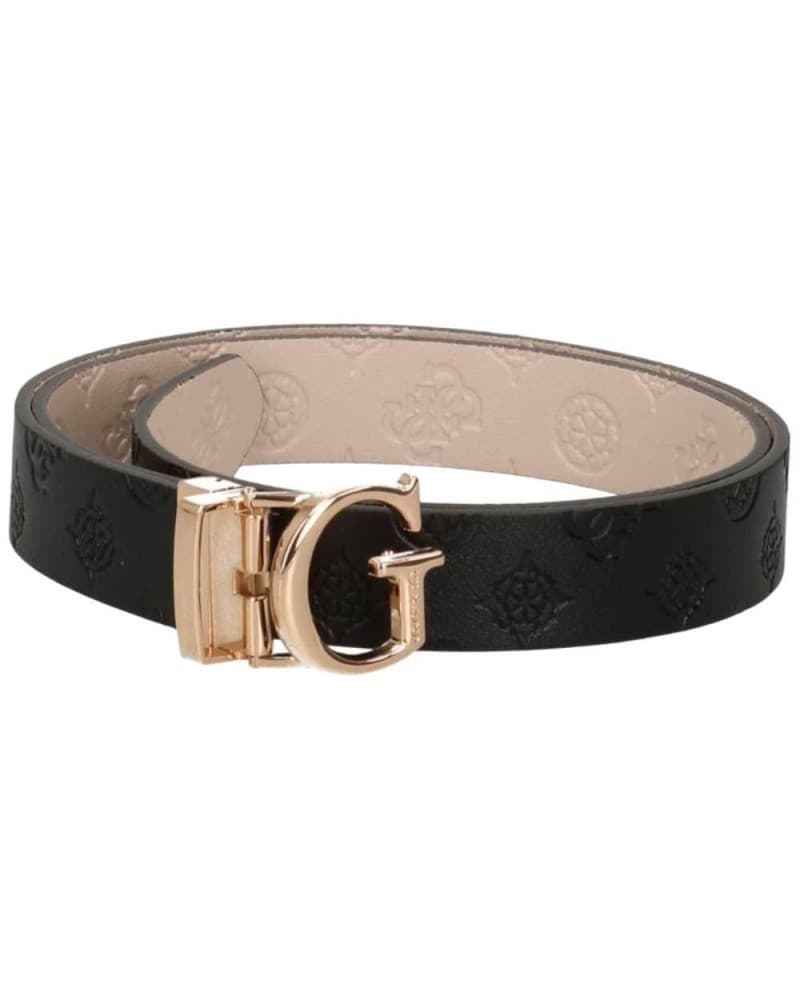 Guess Adjustable Logo & Reversible Women's Black Dark Taupe Adjustable and Reversible Monogram