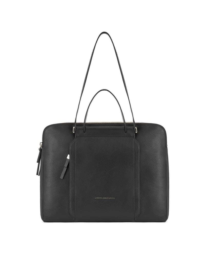 Bag Piquadro Circle Woman Black Leather Folder - CA5730W92-N
