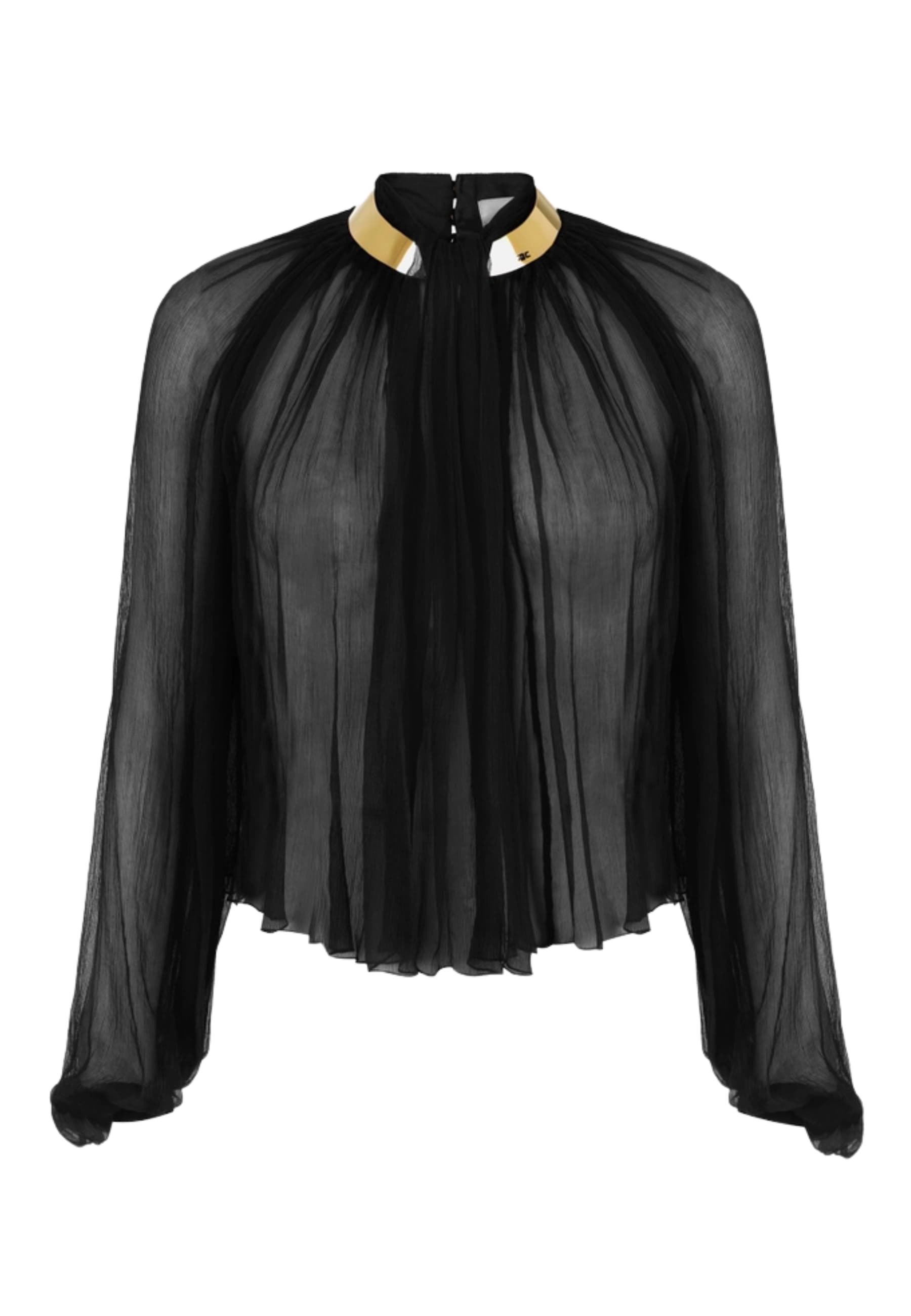 blush with Elisabetta Franchi jewel neck