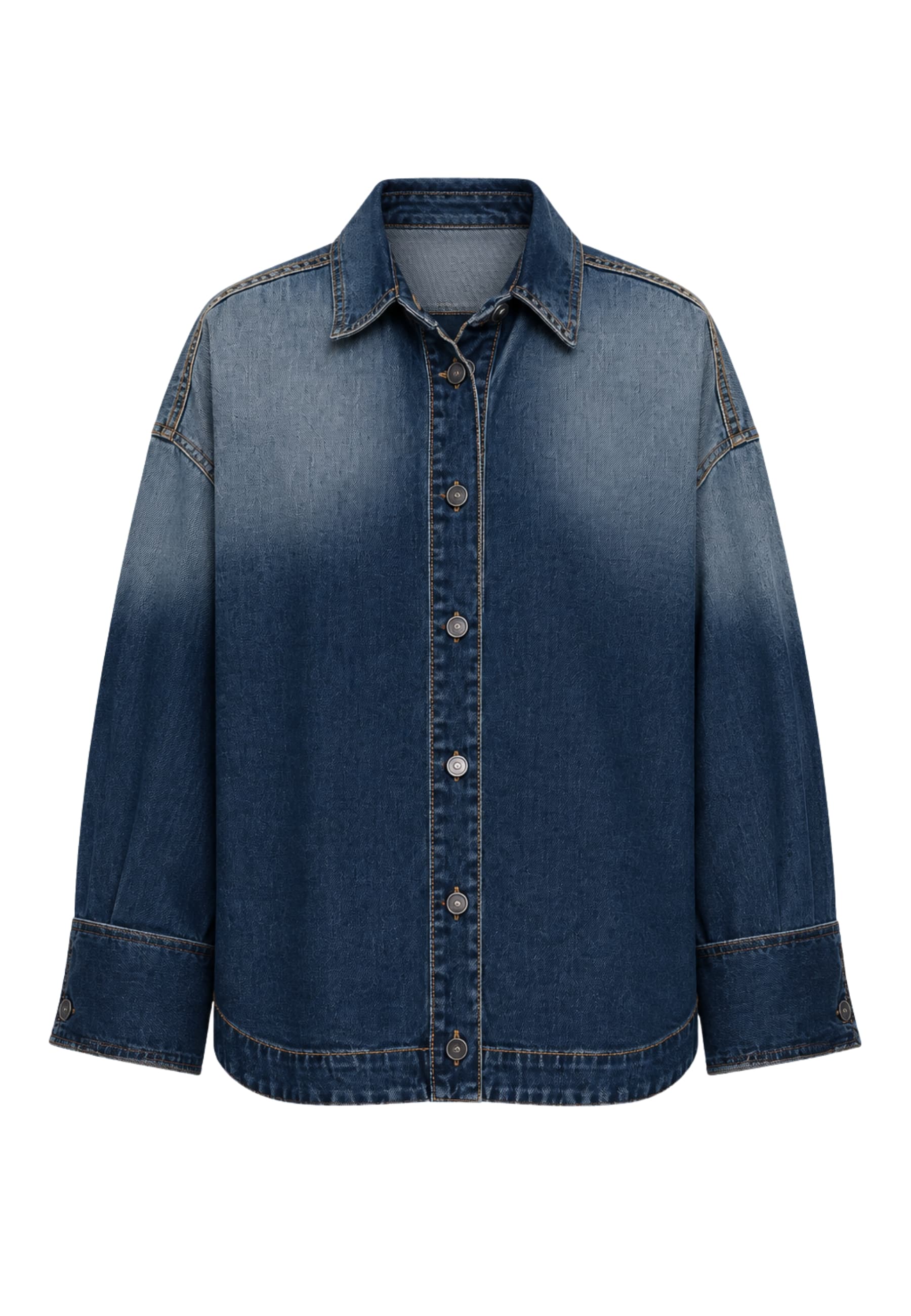 long shirt God Save Denim in Slavery denim