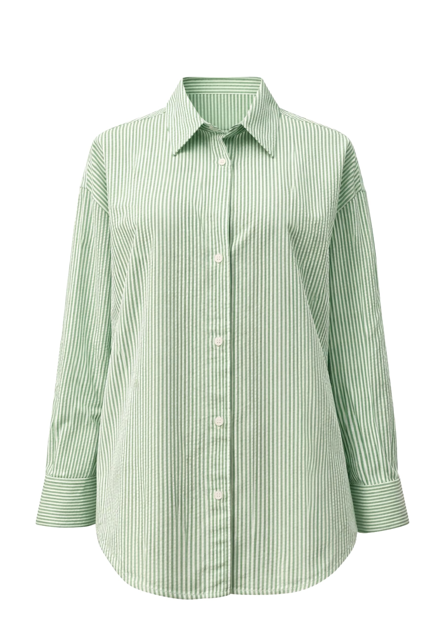Shirt shirt Striped Woman Saint Barth green