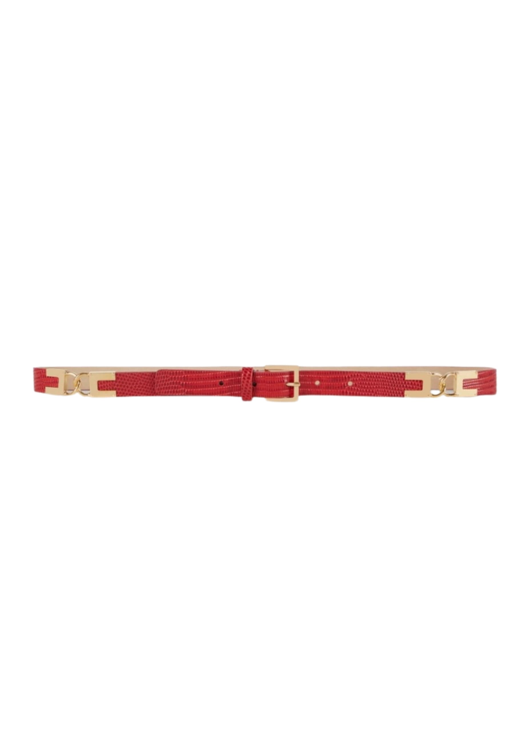 leather belt Elisabetta Franchi lizard print