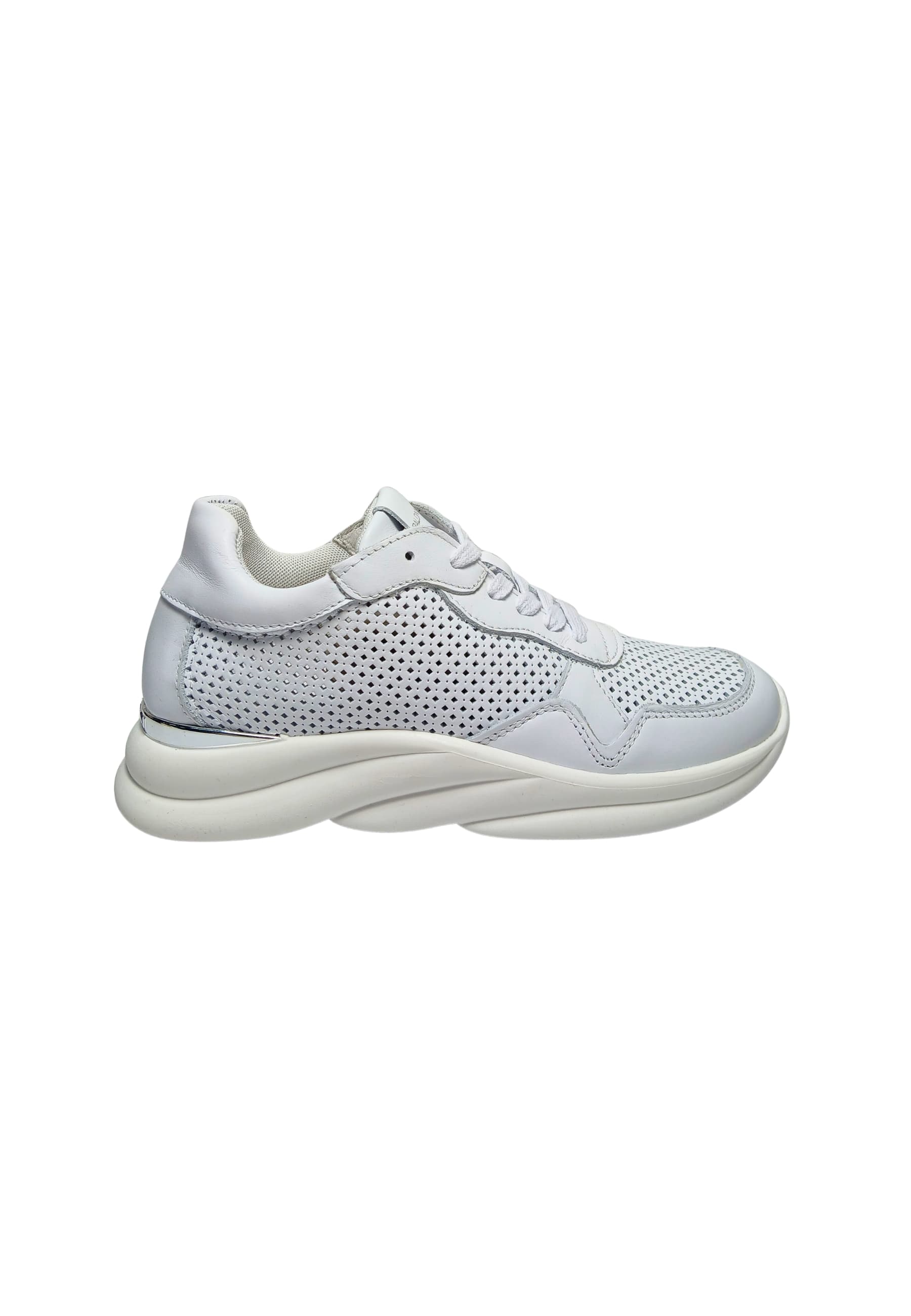 D5F414T1vif09000 Baldinini Shoes Women's White Leather