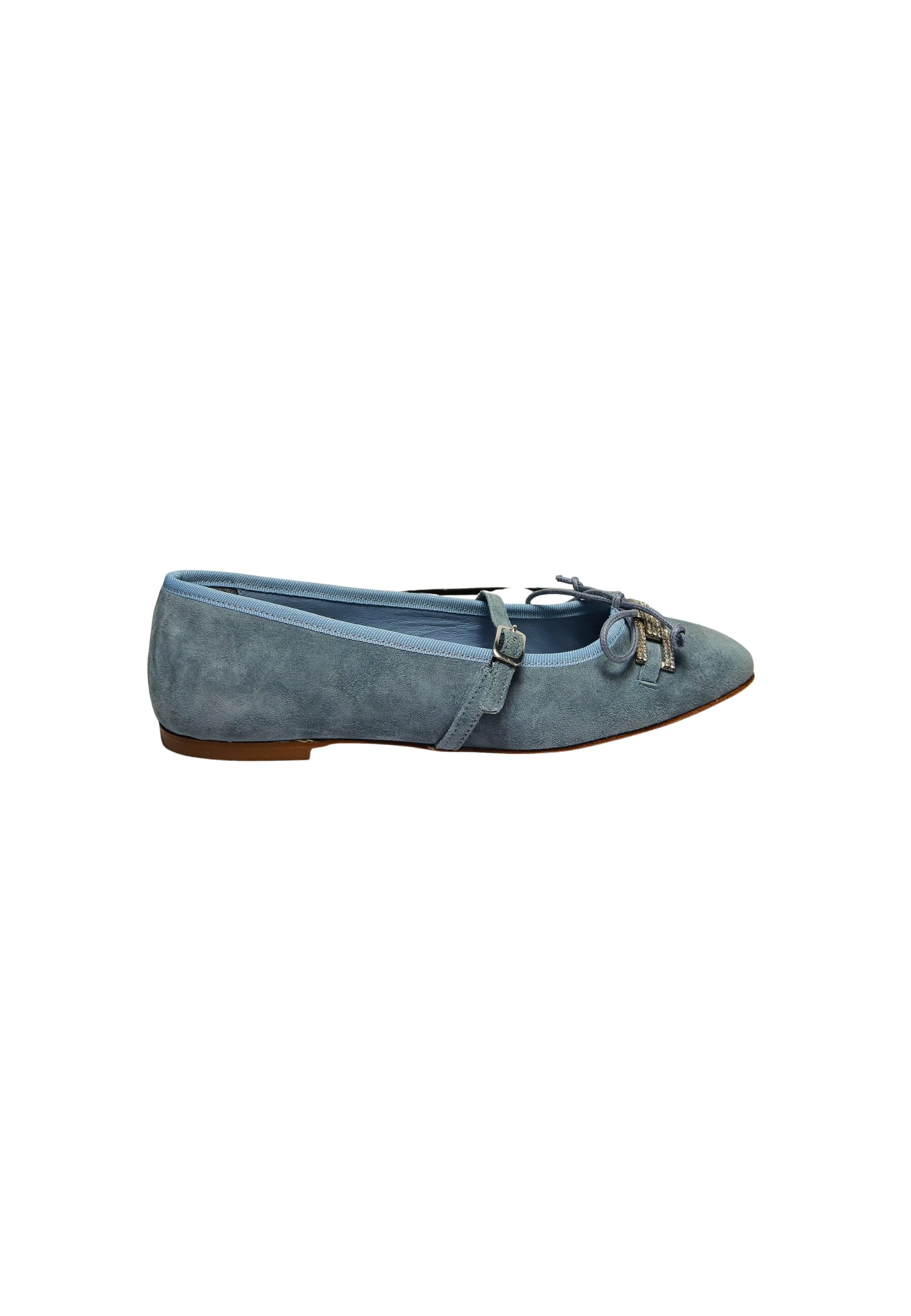 D5F500P1camo1000 Baldinini Shoes Woman Suede Blue