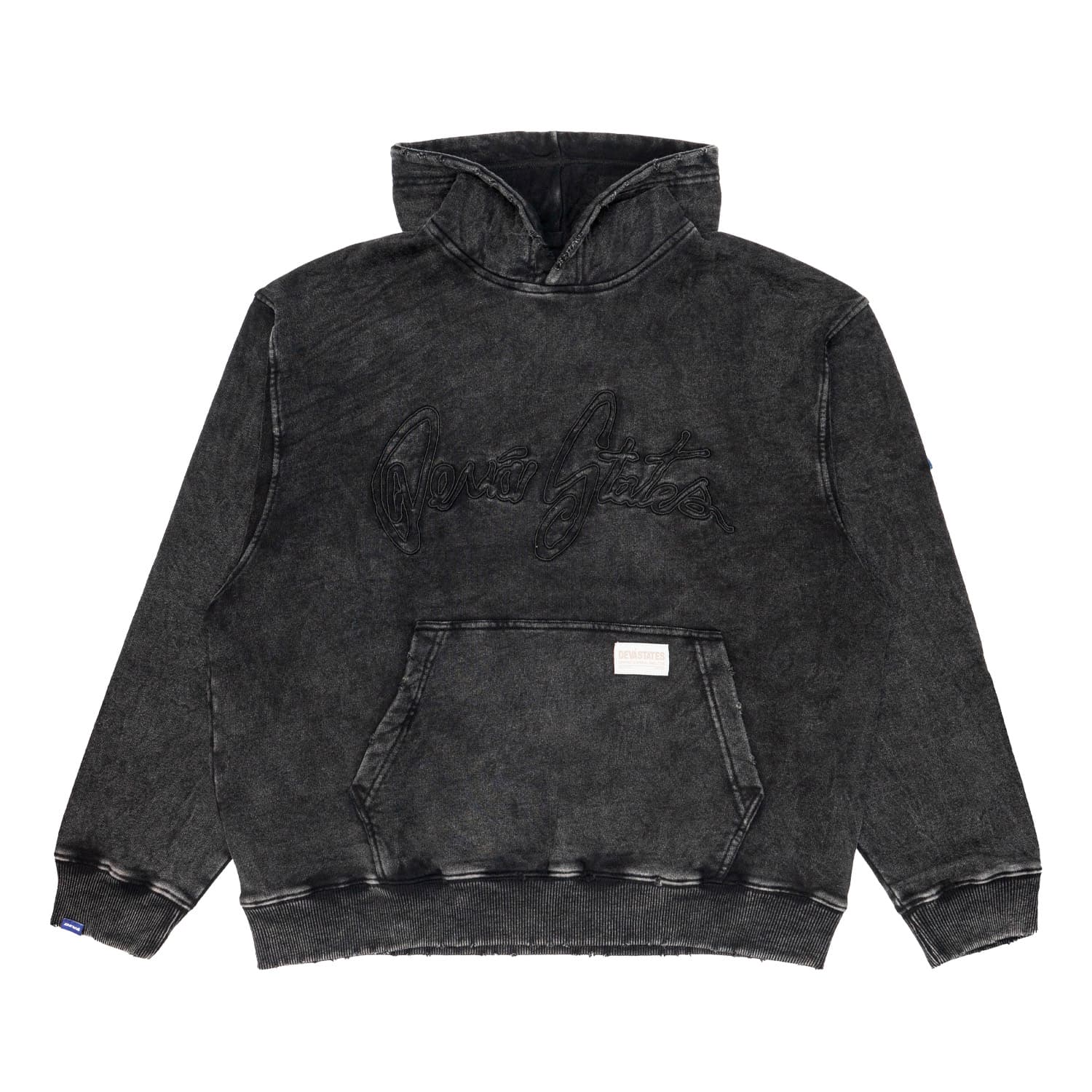 Men's Hoodie Devastates ritual - Washed Black