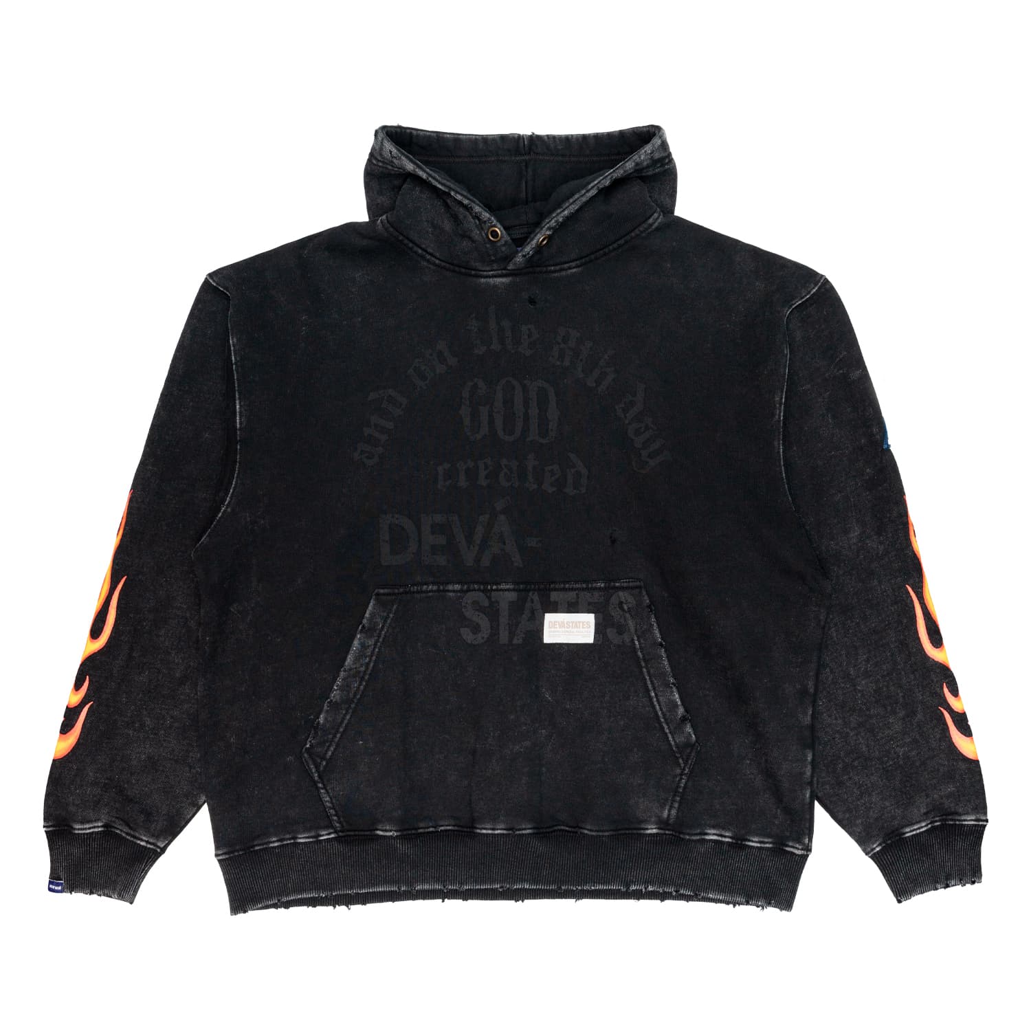 Men's Hoodie Devastates genesis Washed Black