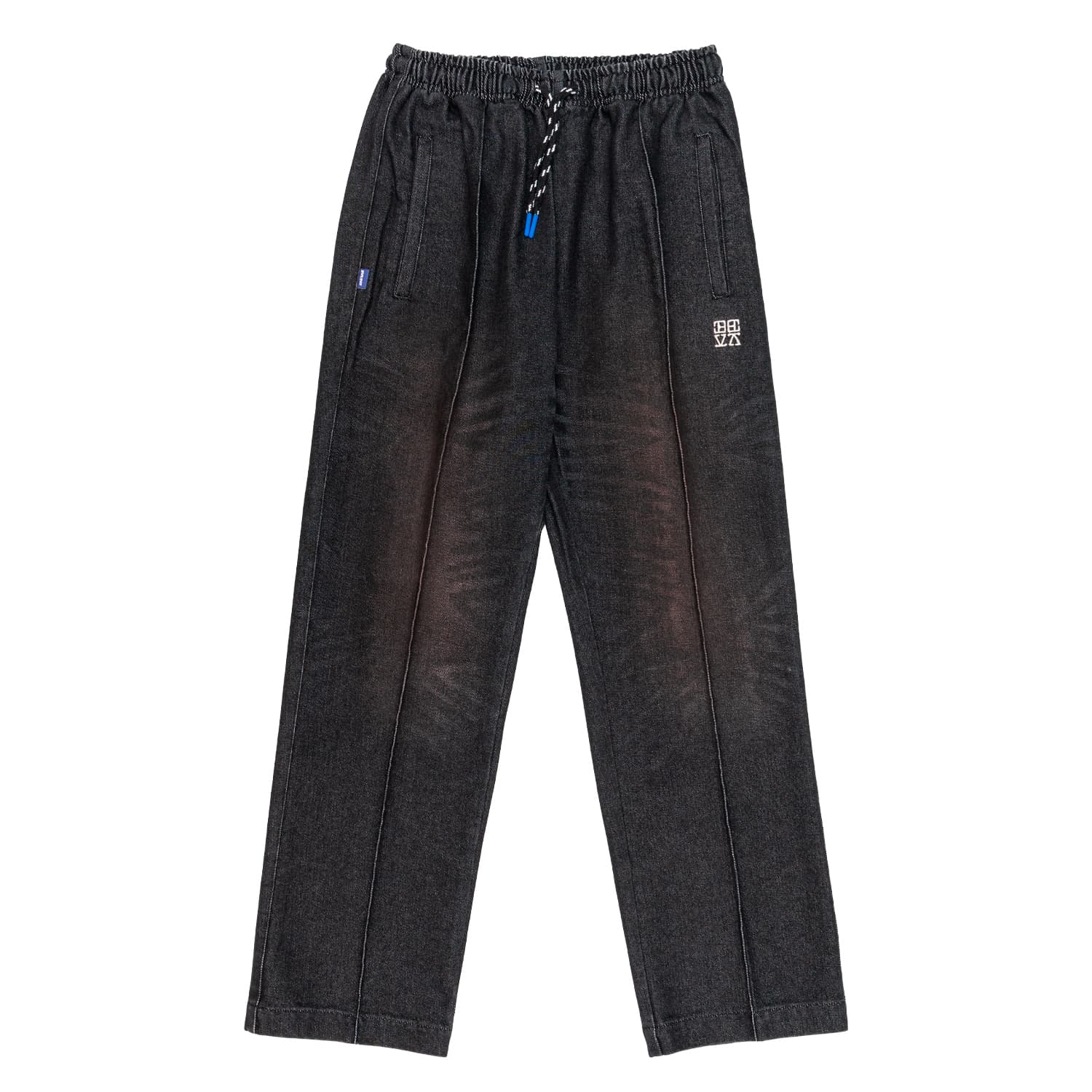 Men's trousers Devastates midtown Pleated Denim Washed Black