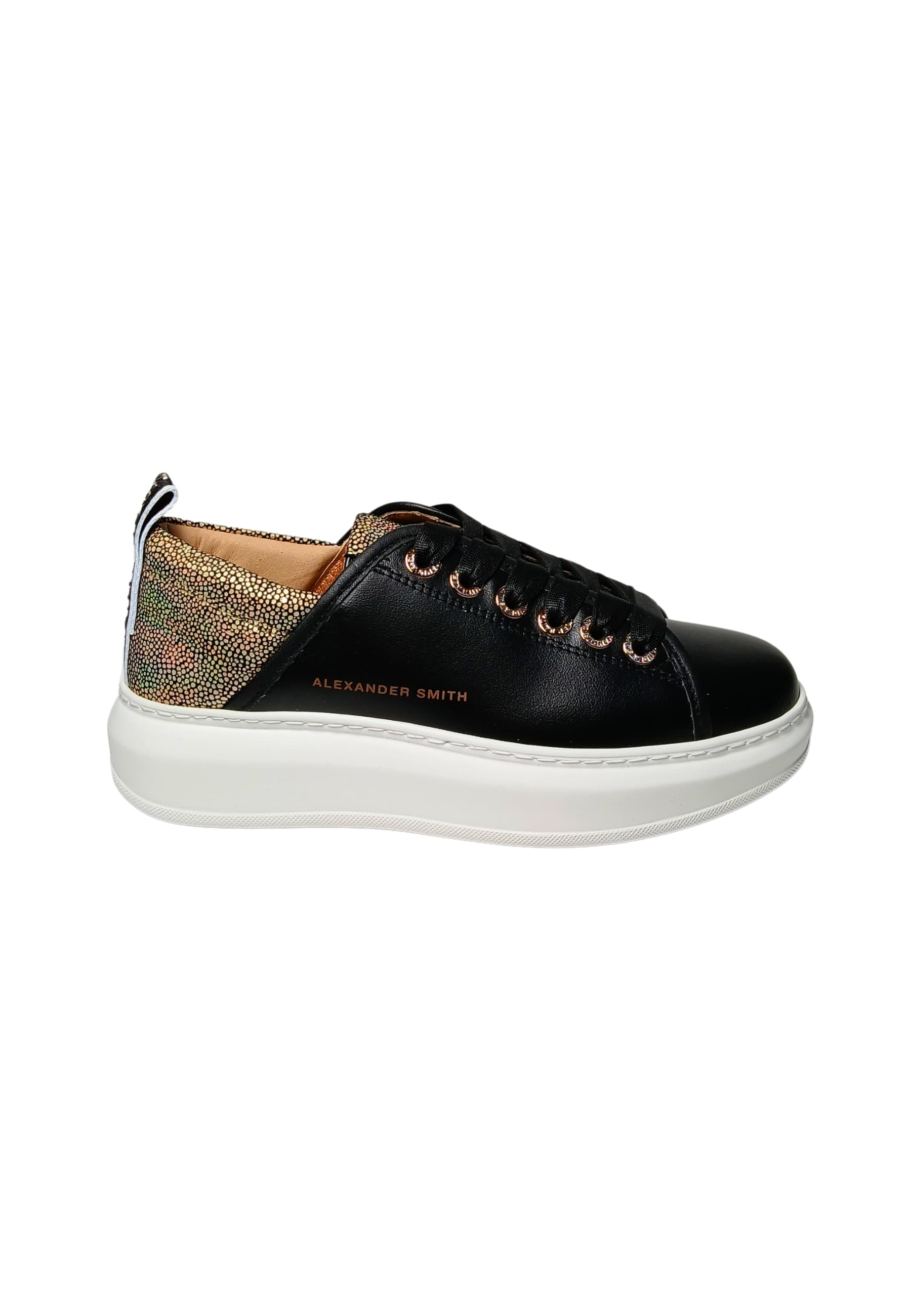 Women's Shoes Alexander Smith Wembley Woman-Black Gold