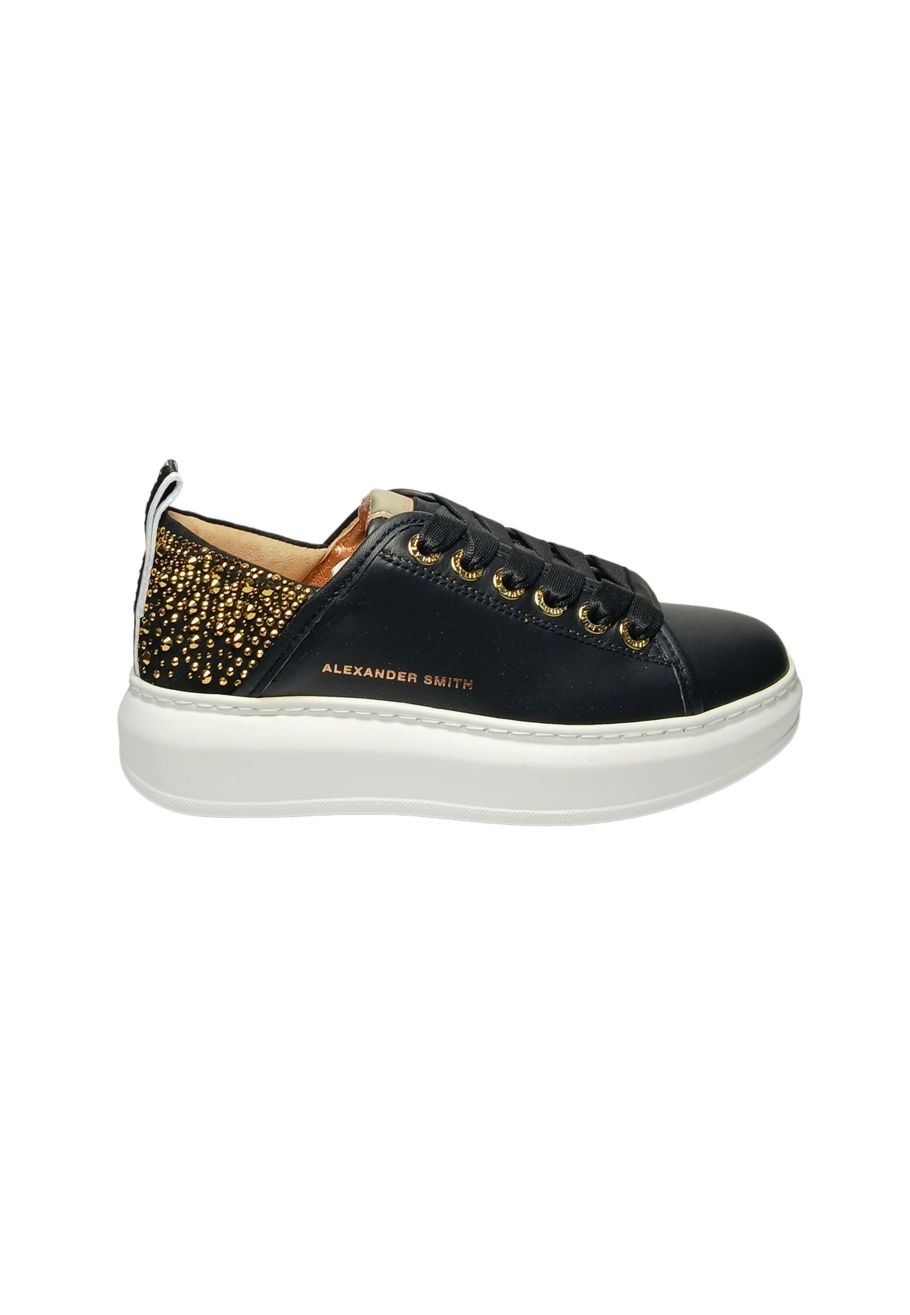 Women's Shoes Alexander Smith Wembley Woman-Black Gold
