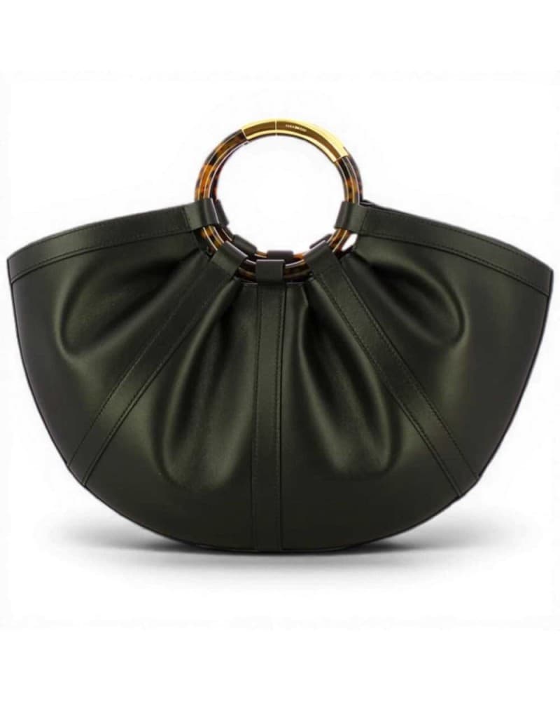Coccinelle Women's Black Leather Shell Bag