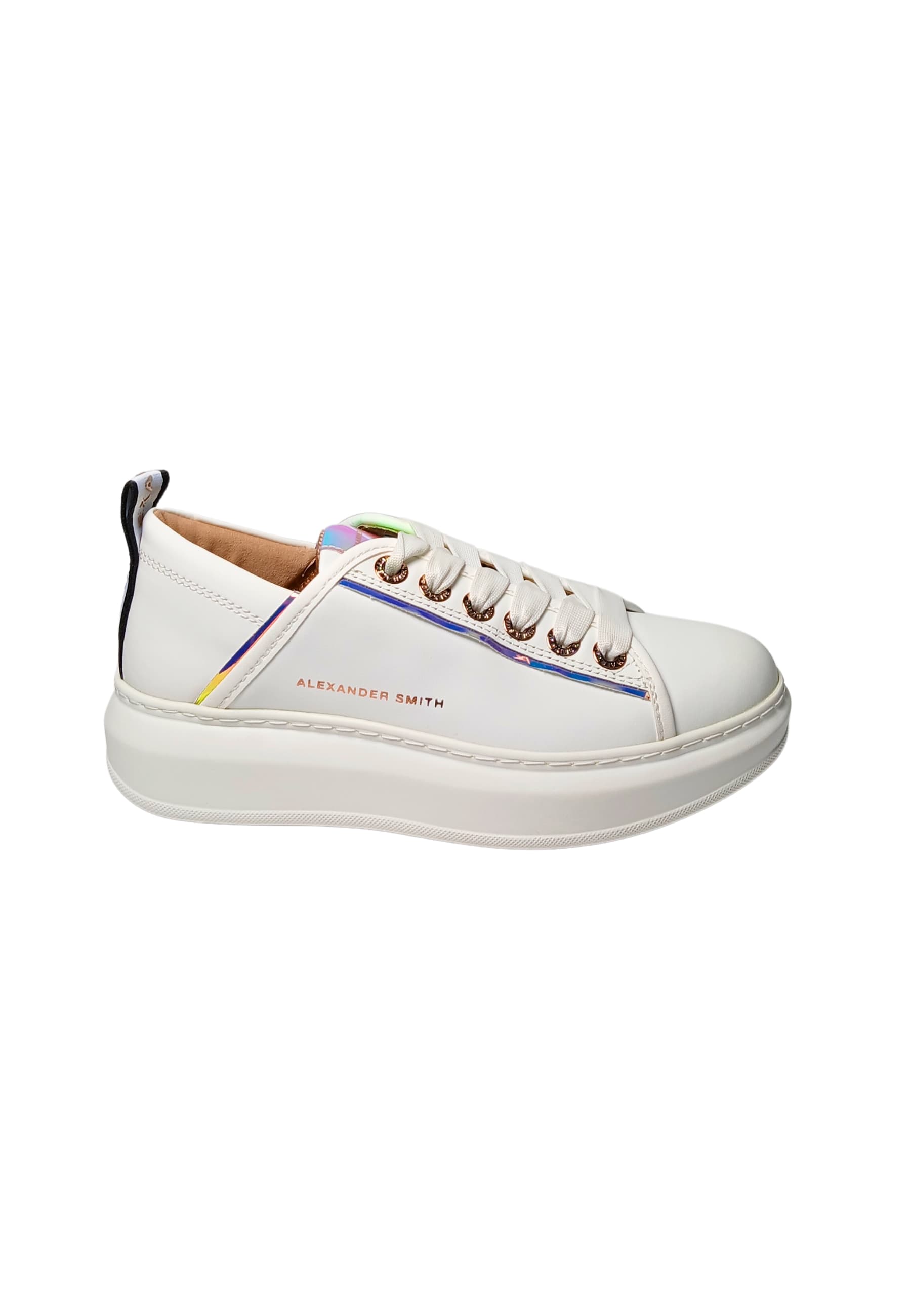Women's Shoes Alexander Smith Wembley Woman-White Iride Peach