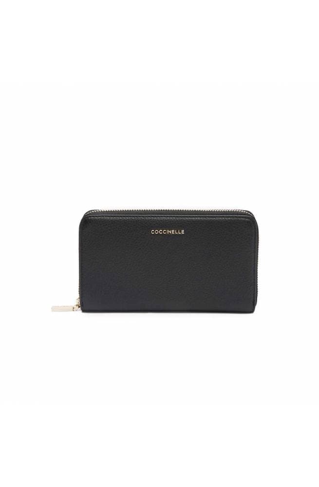 Portfolio Coccinelle metallic soft Woman Leather Black - E2mw5113201001