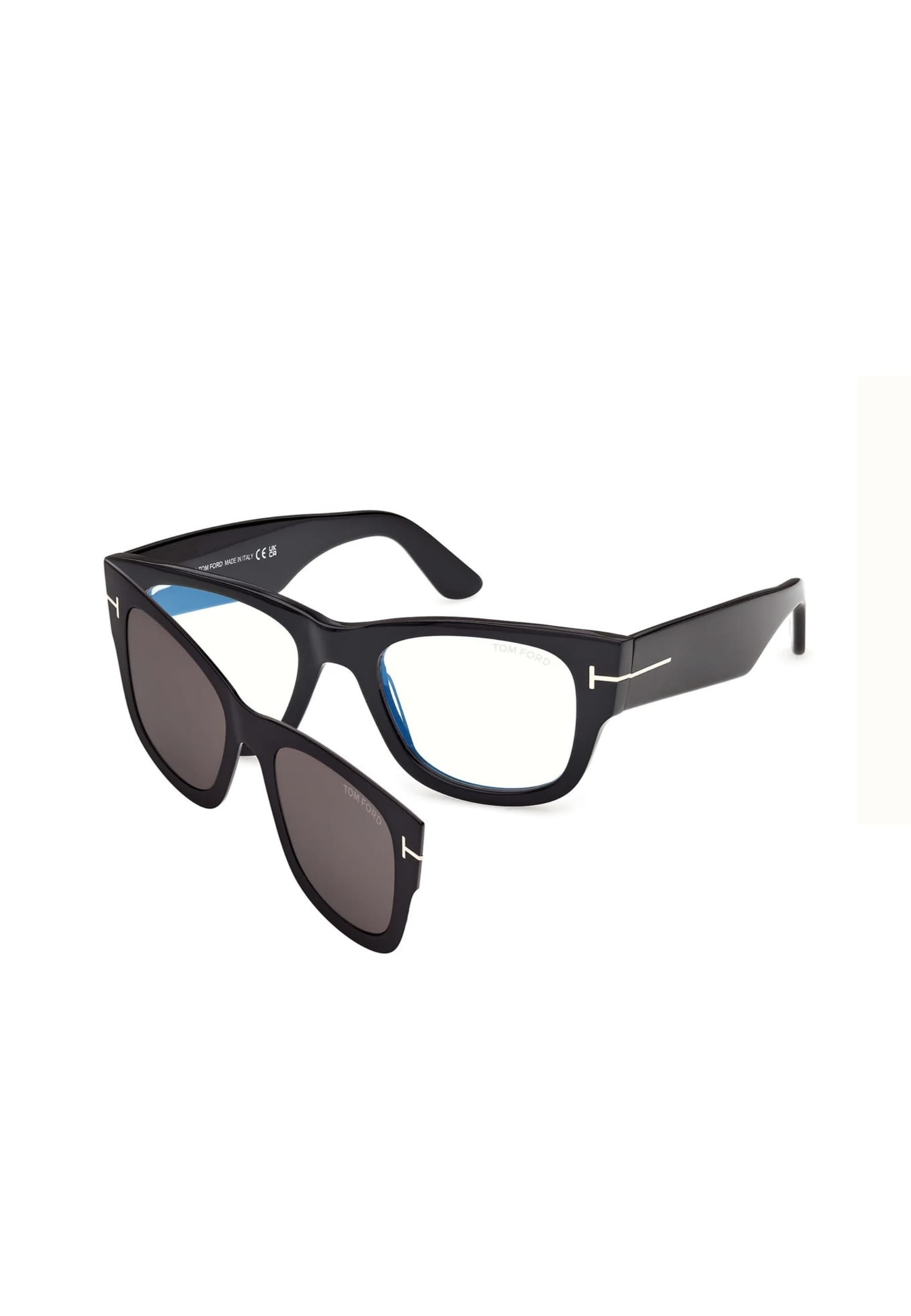 Eyeglasses with clip Tom Ford FT6099B-001 Adult unisex