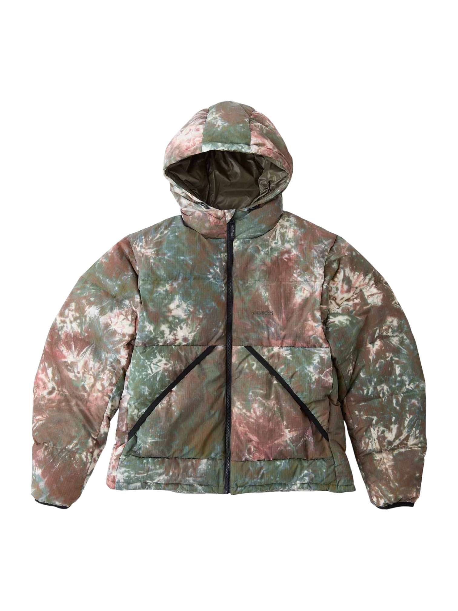 Gramicci Down puffer hooded jacket winter jacket with hood - tie dye