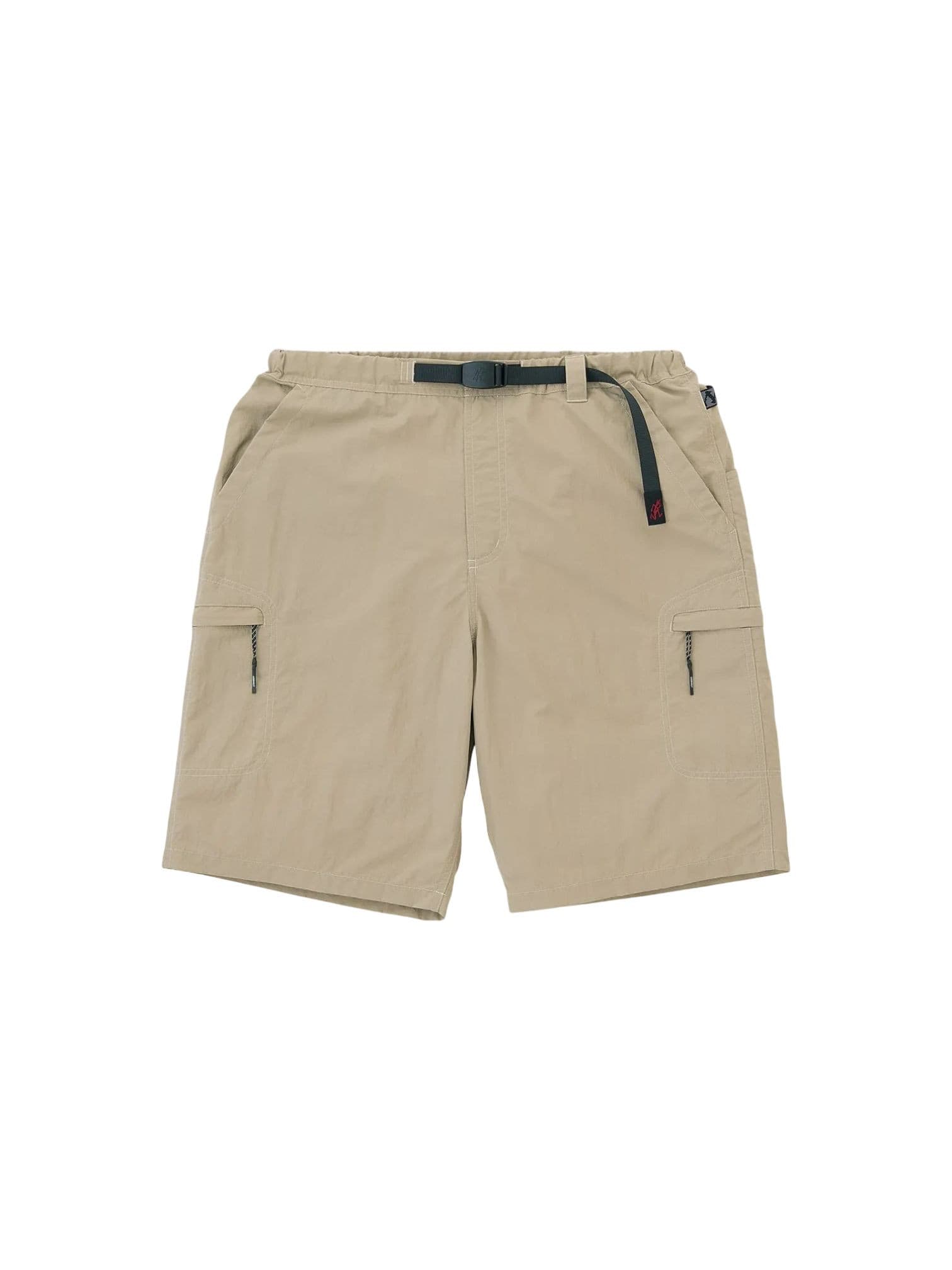 Gramicci Nylon cliff shorts with pockets and with integrated strap - milk tea